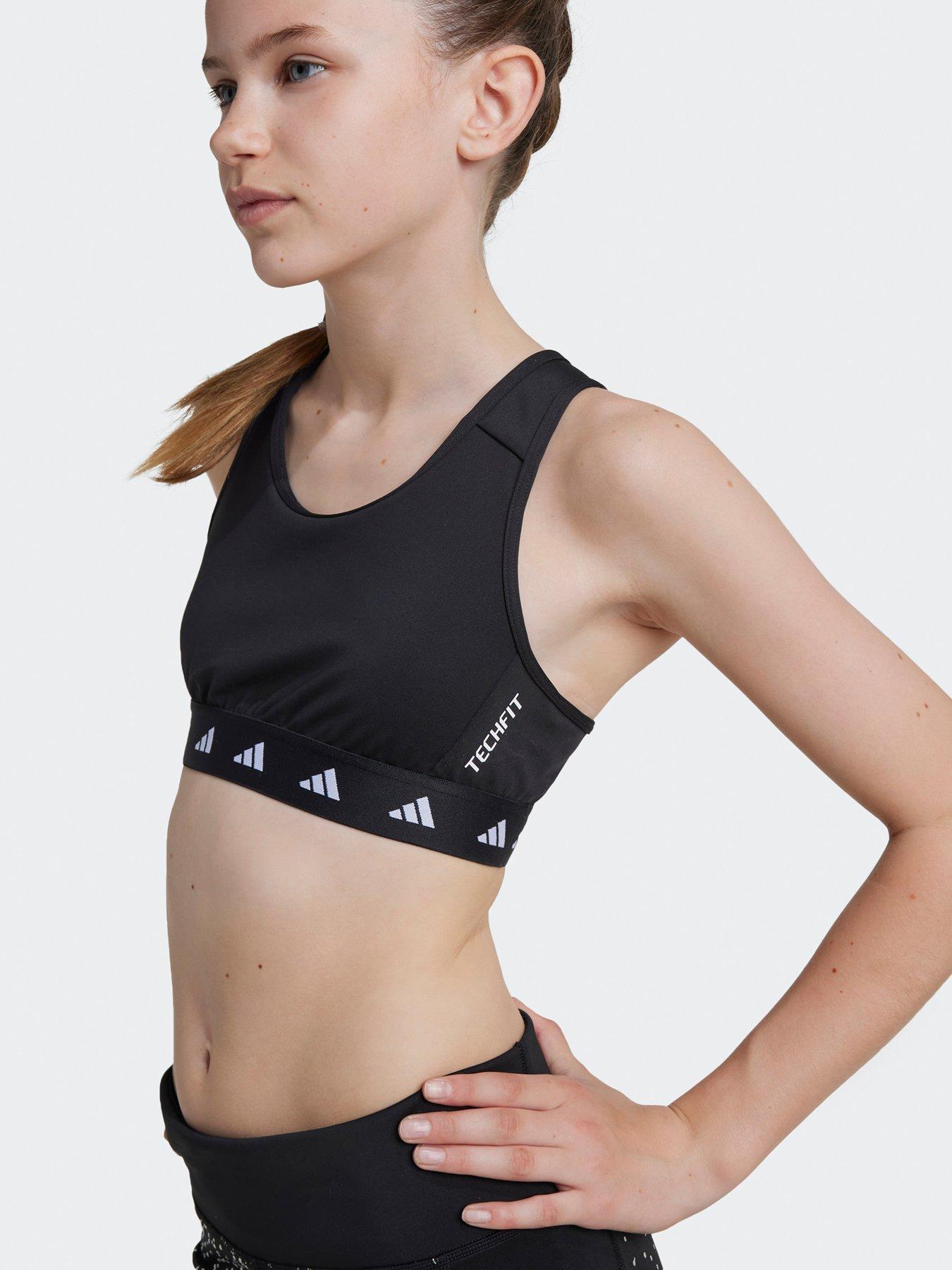 Image 5 of 5 of adidas Junior Girls Training Power Tech Fit Bra - Black
