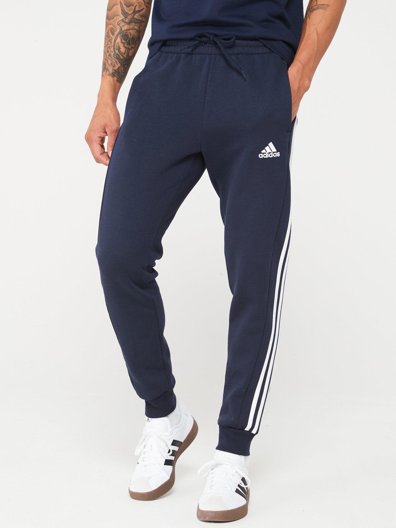 undefined Mens 3 Stripe Fleece Pant - Navy