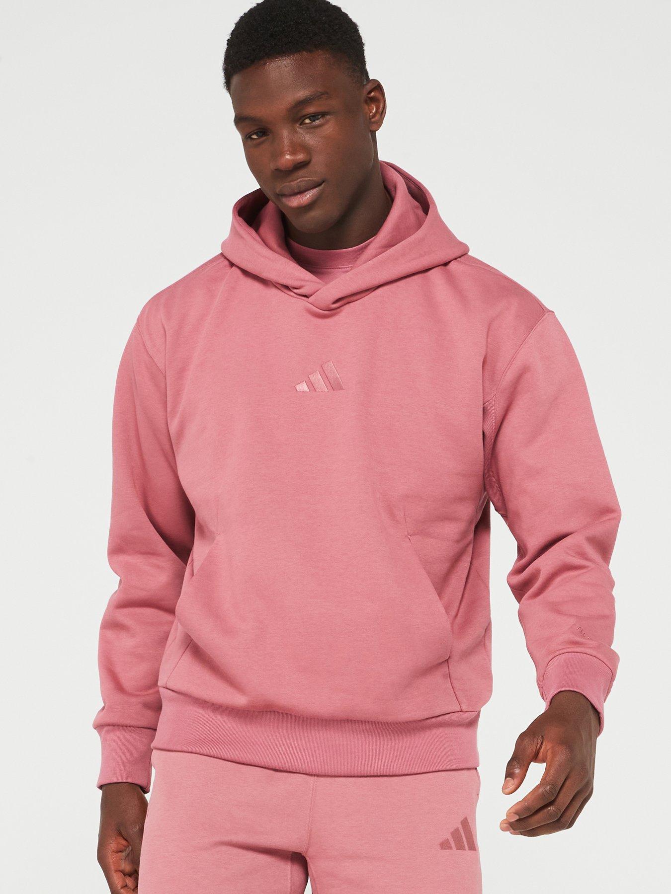 Light pink adidas hoodie mens sale