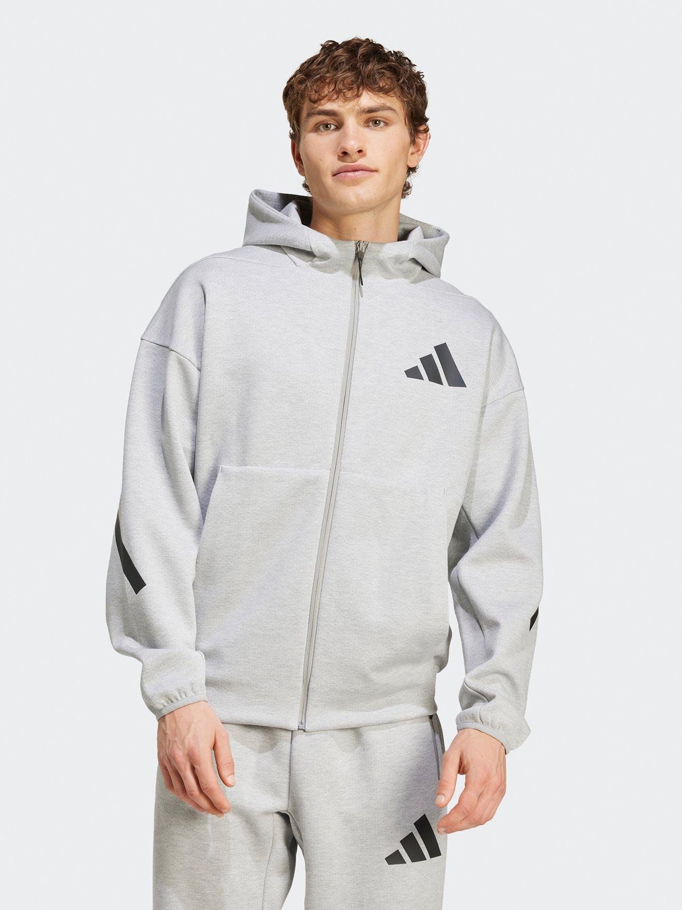 undefined Mens ZNE Full Zip Hoodie - Grey