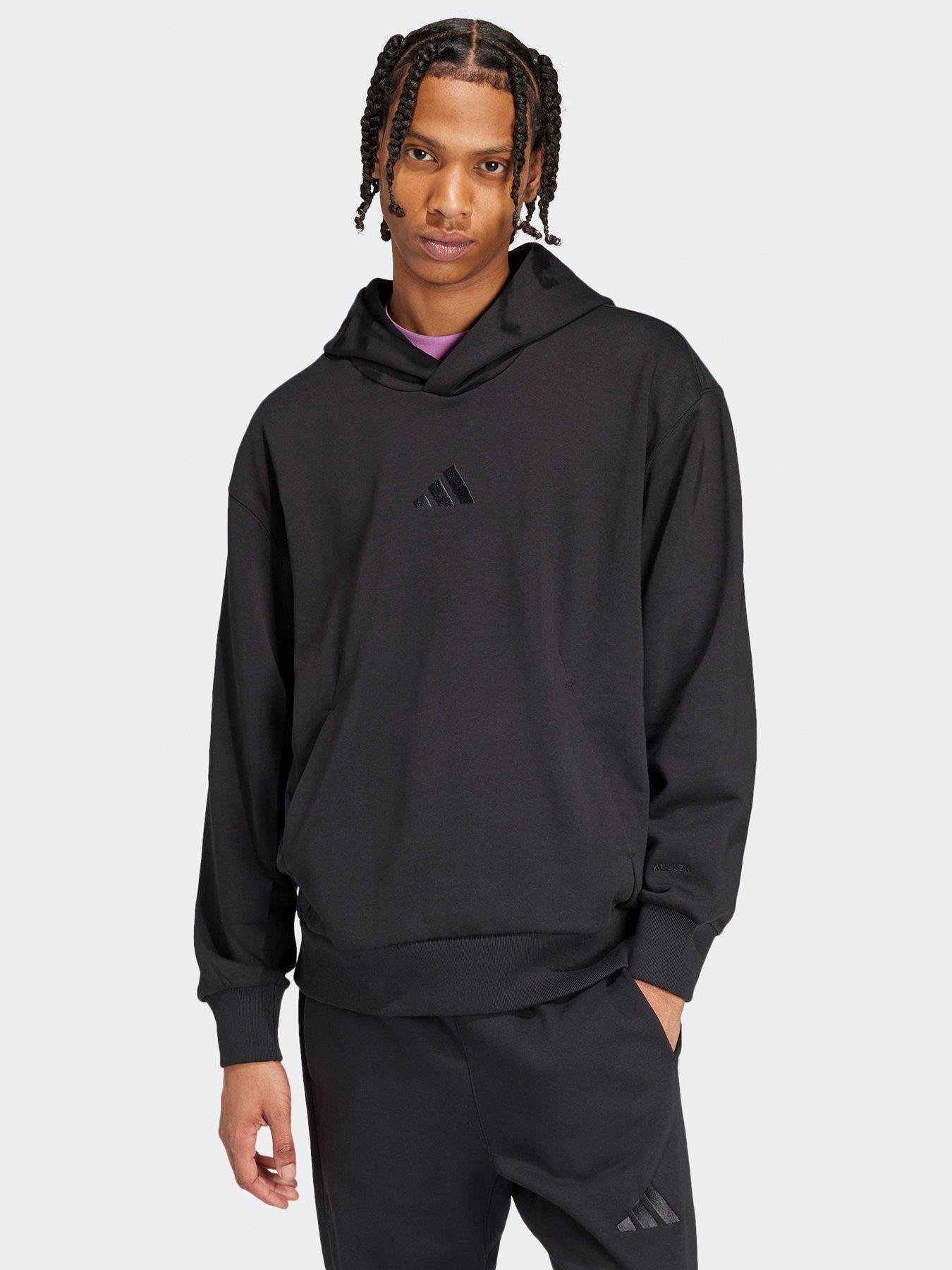 adidas Sportswear Mens All Season Fleece Hoodie - Black