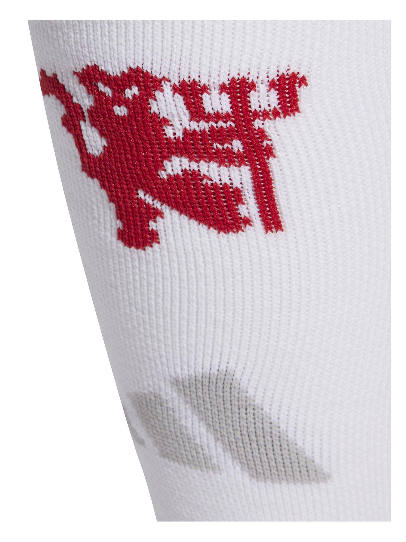 Image 2 of 3 of adidas Manchester United 24/25 Home Stadium Socks- White