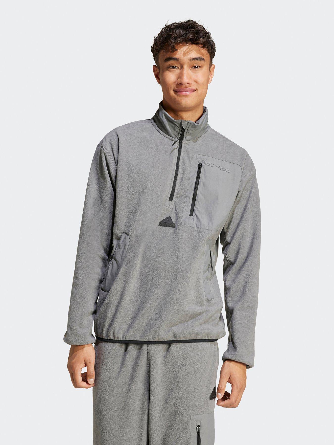 undefined Mens City Escape Half Zip - Grey