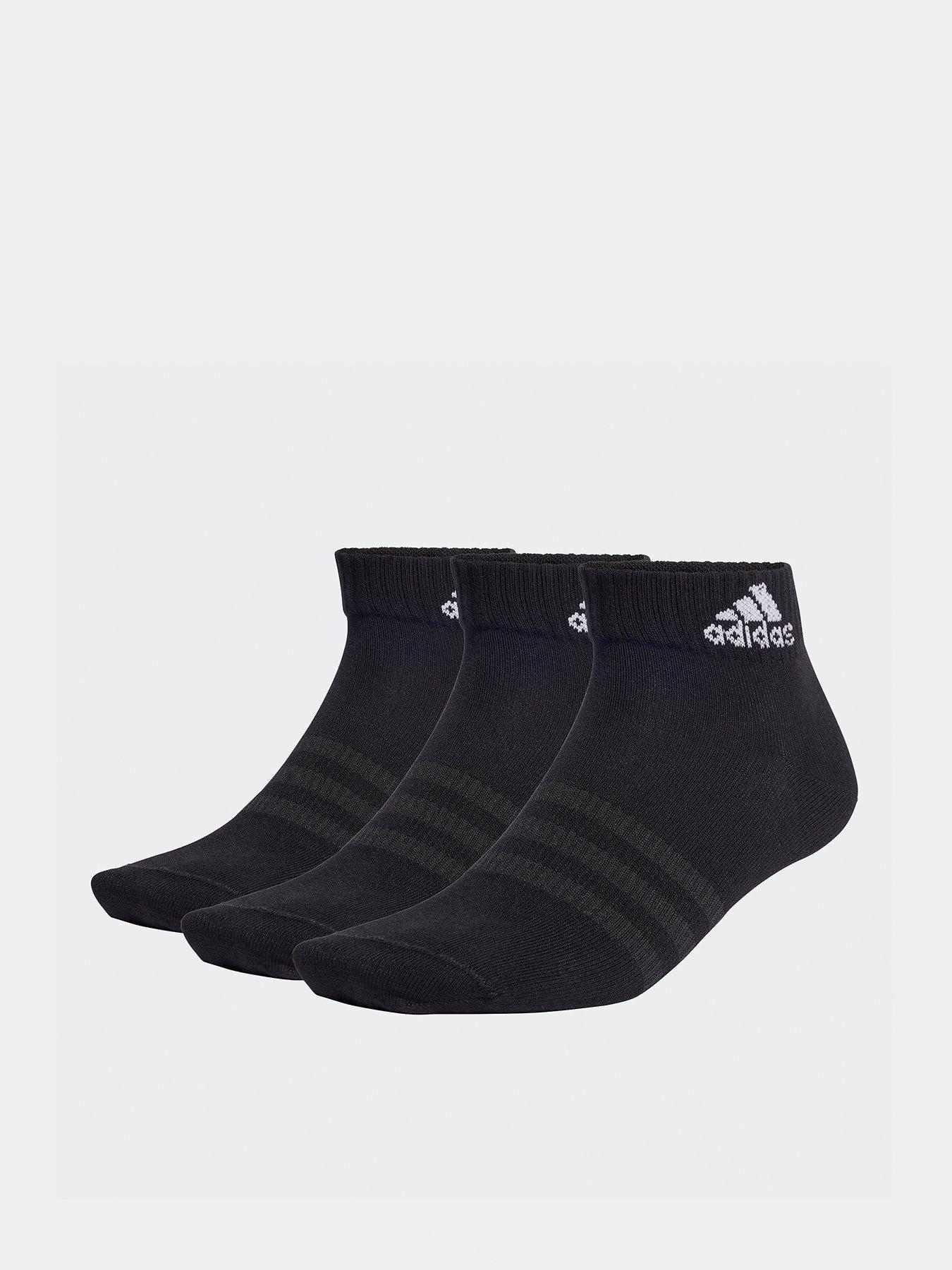 adidas sportswear unisex sportswear ankle socks - 6 pack - black/white