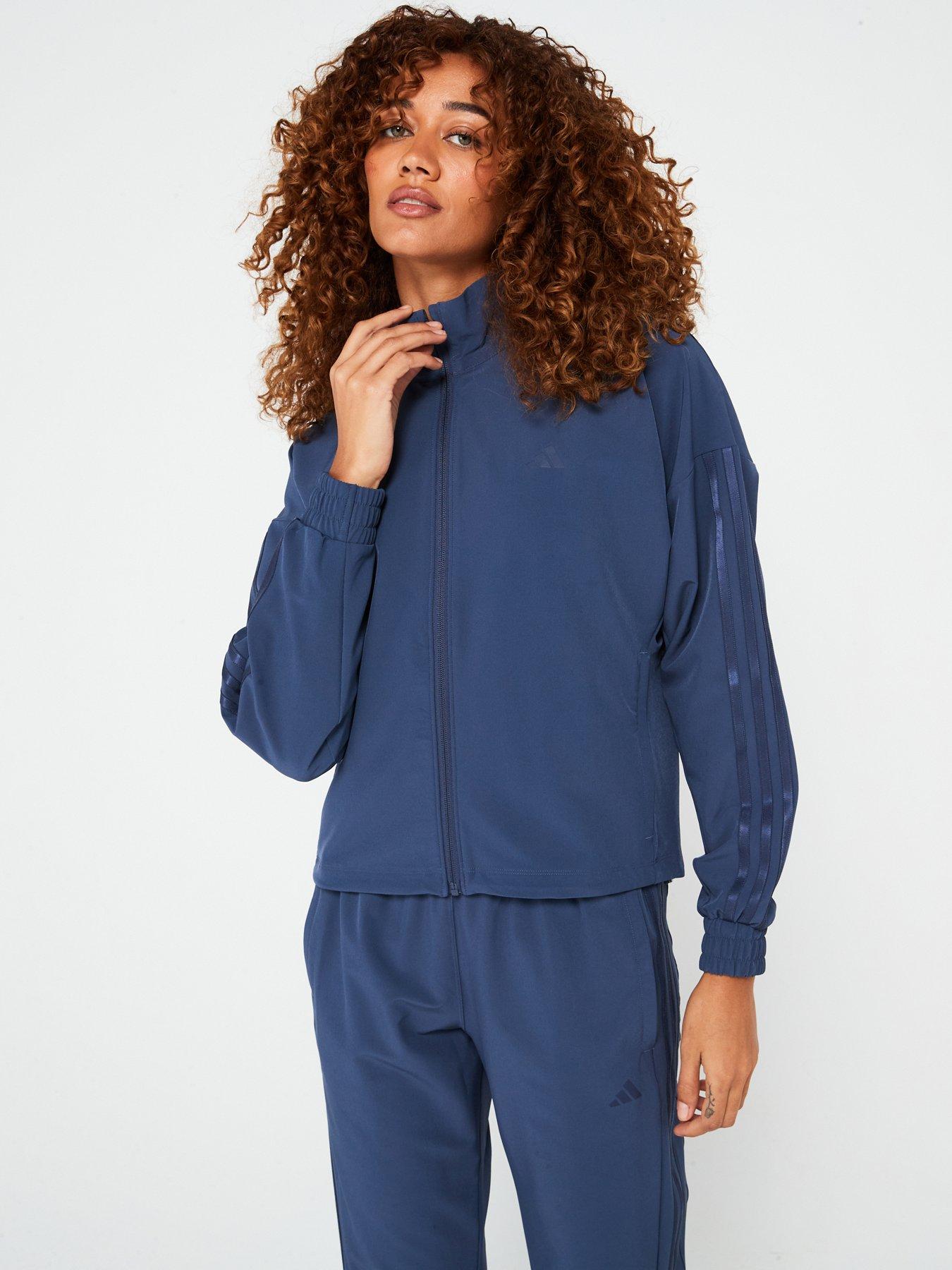 undefined Womens Training Pacer Woven Jacket - Navy