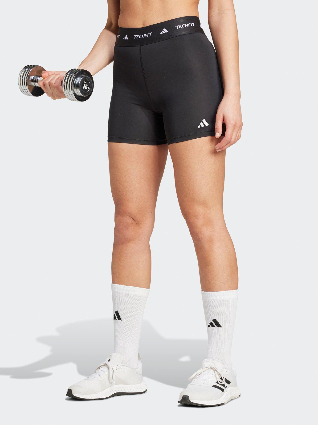adidas Womens Training Tech Fit Bike Shorts - Black