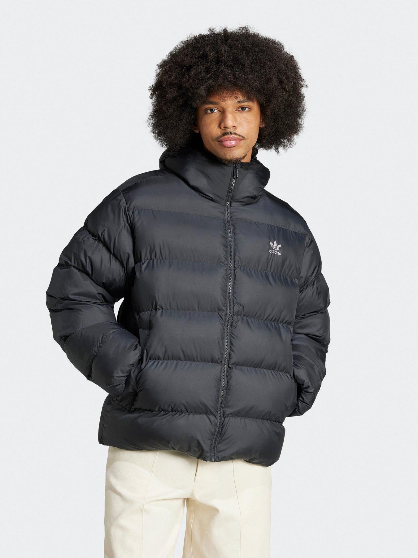 adidas Originals Mens Padded Jacket Black Very