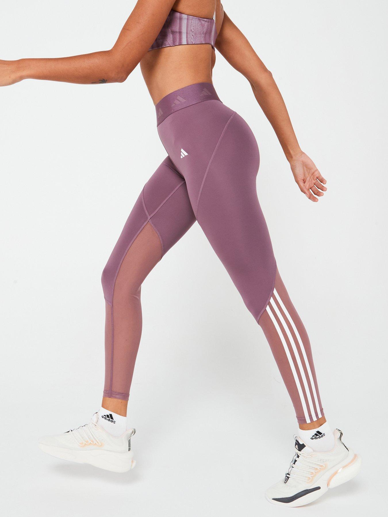 undefined Womens Training Hyerglam Full Length Tights - Purple