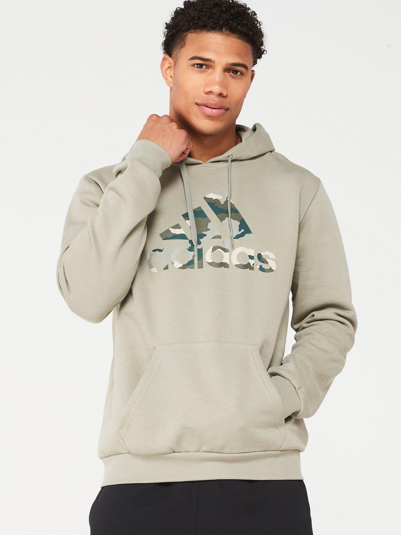 Adidas hoodie zilver on sale