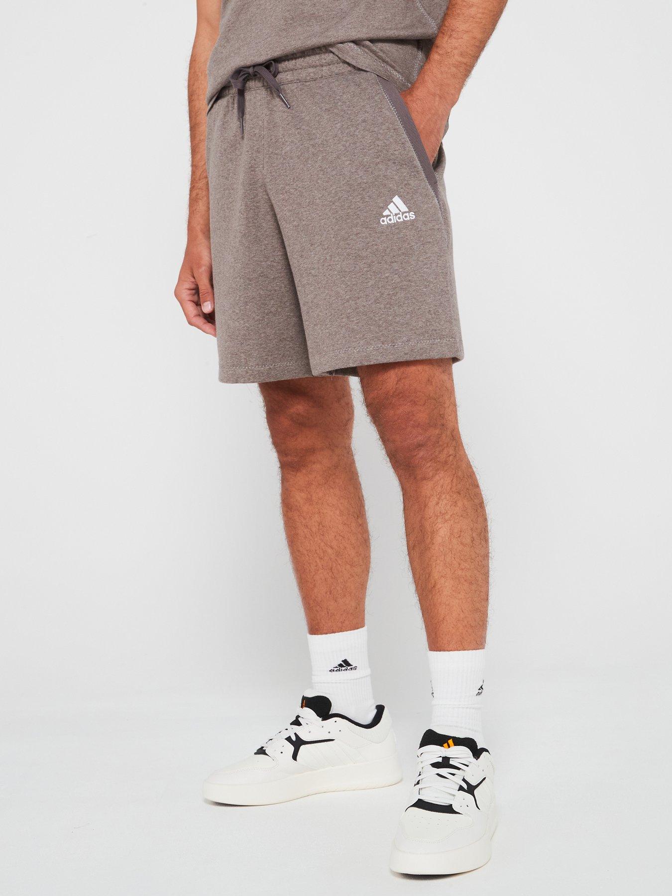 undefined Mens Melange Shorts- Grey