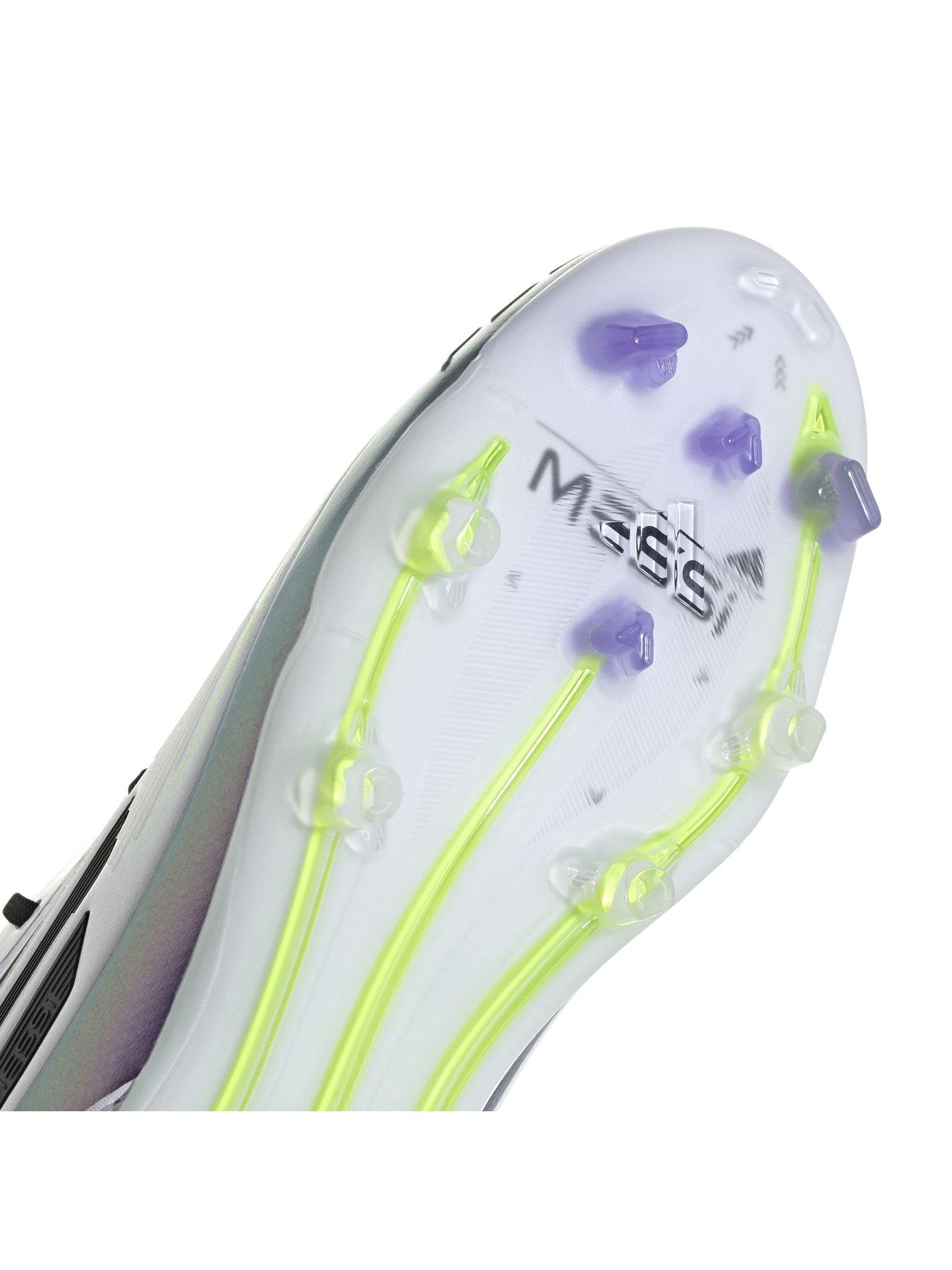 Image 7 of 7 of adidas Junior Messi F50 Pro Firm Ground Football Boots - White