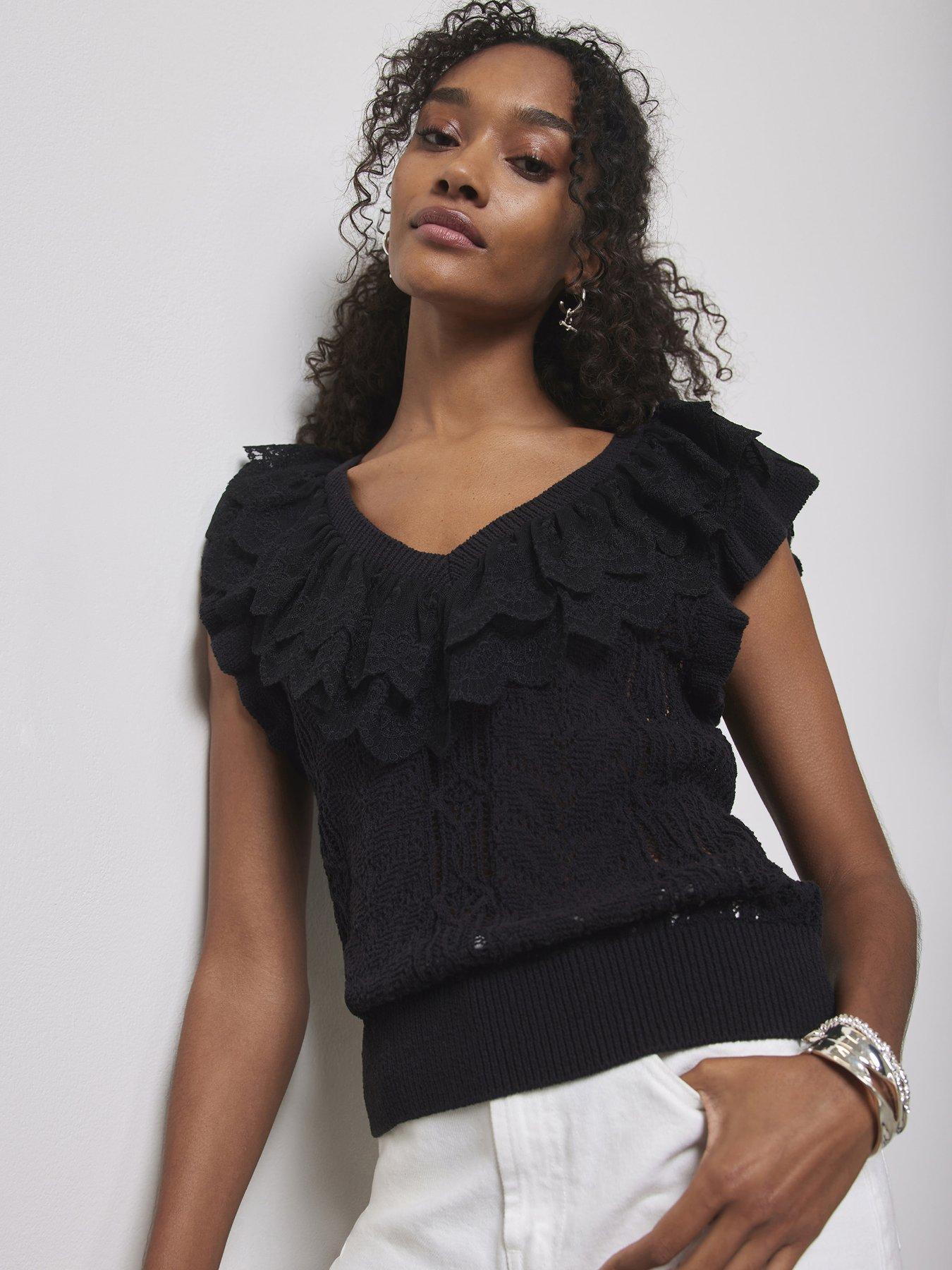 Mint Velvet Woven Sleeve Detail Cardigan | Very.co.uk
