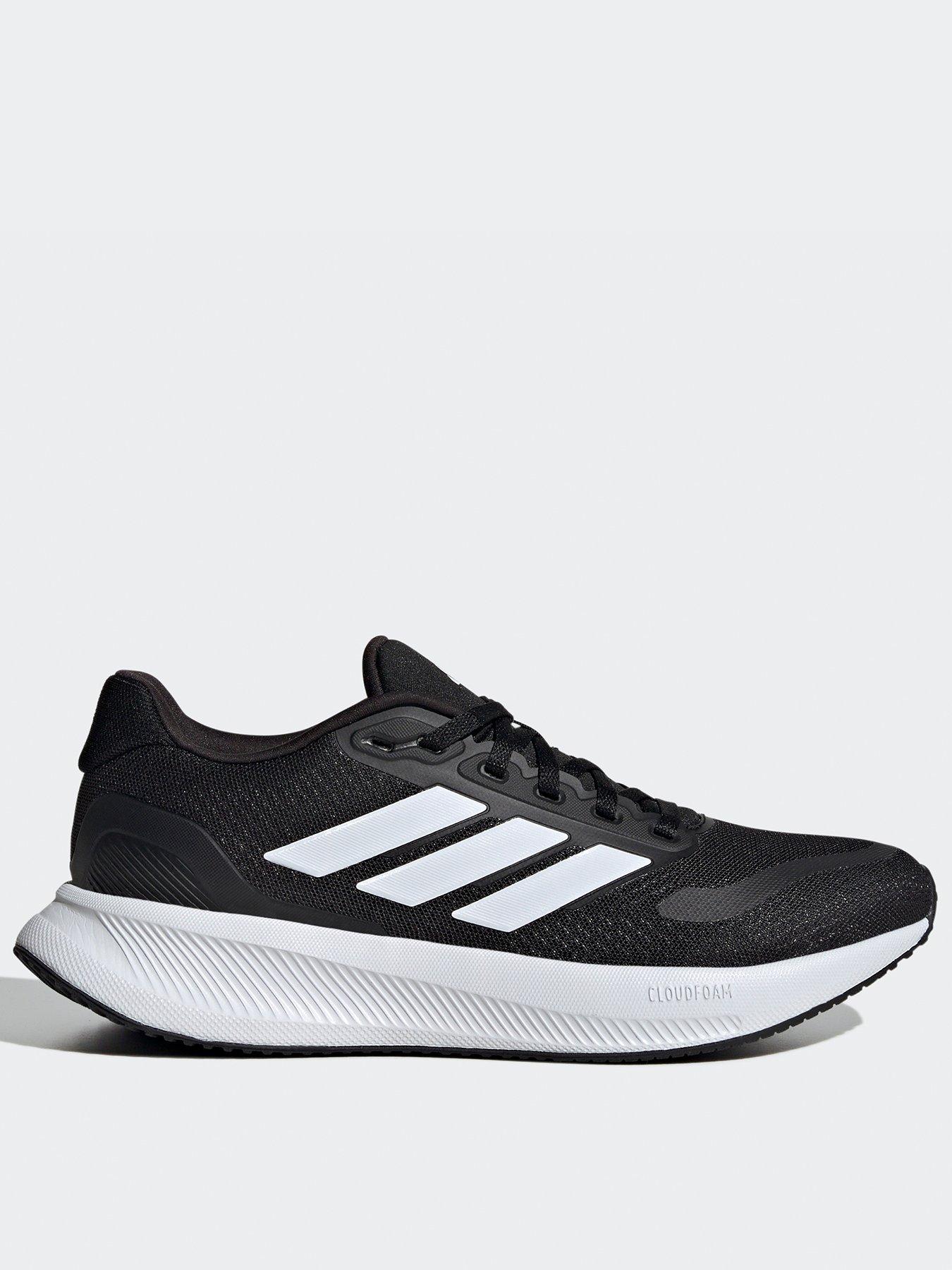 Adidas black trainers sale best sale