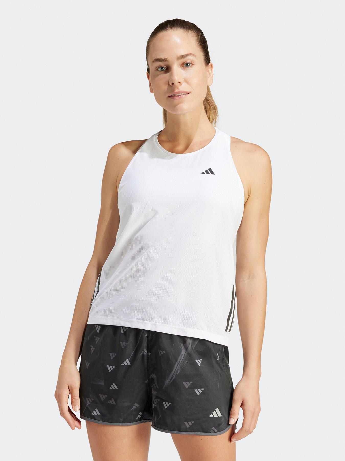 Image 2 of 5 of adidas Womens Running Own The Run Tank - White
