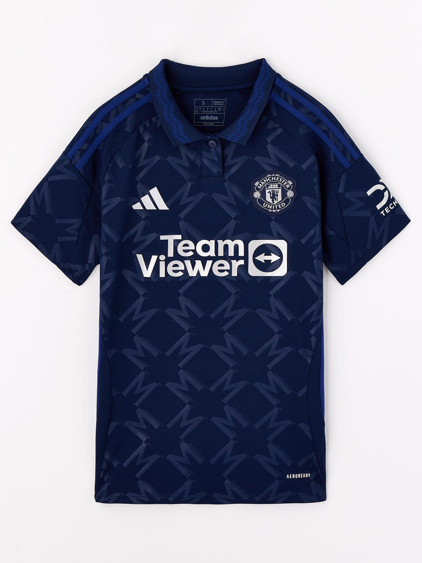 adidas Manchester United Womens 24/25 Away Stadium Replica Shirt -navy, Navy, Size Xs, Women