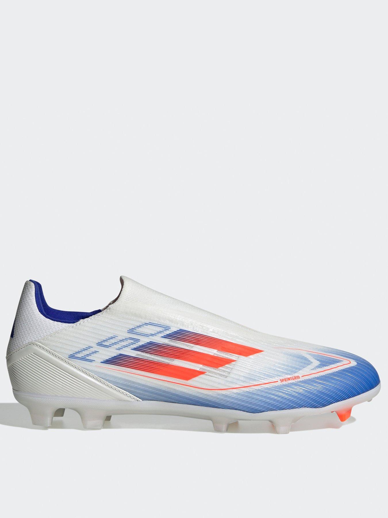 Men s F50 League Laceless Firm Ground Football Boots White