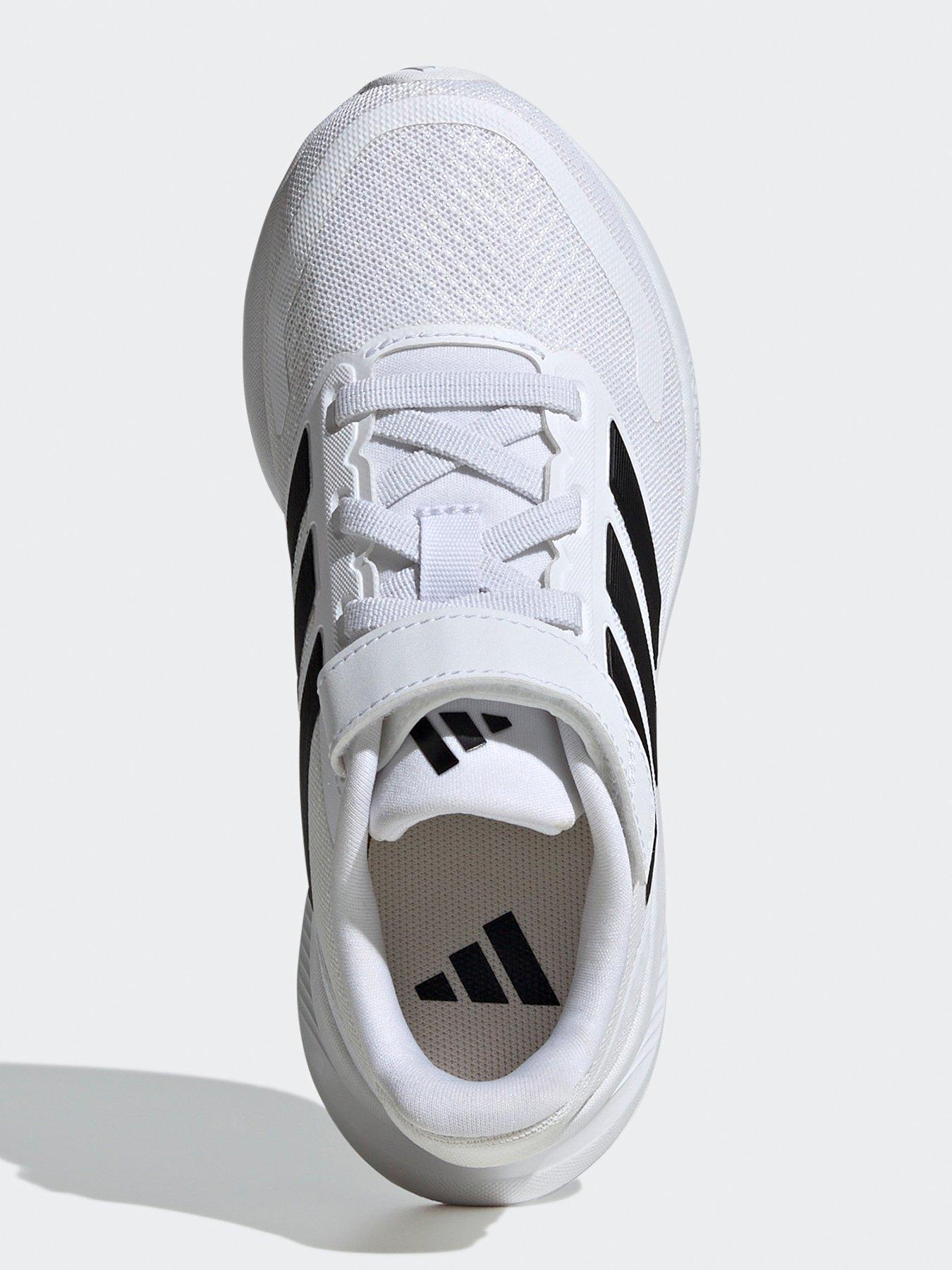 Image 4 of 7 of adidas Unisex Kids Running Runfalcon 5 Trainers - White/Black