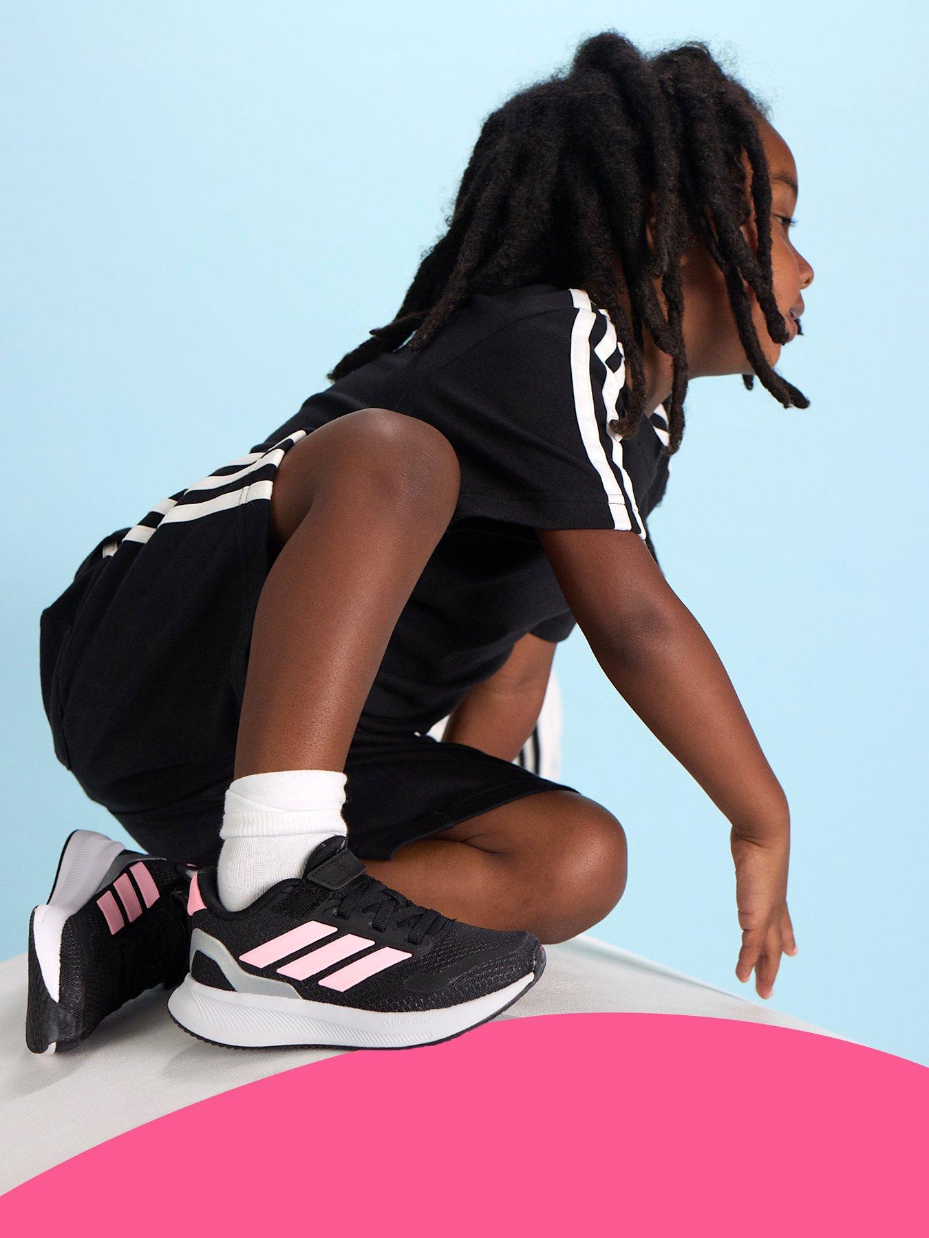 adidas Girls Kids Running Runfalcon 5 Trainers - Black