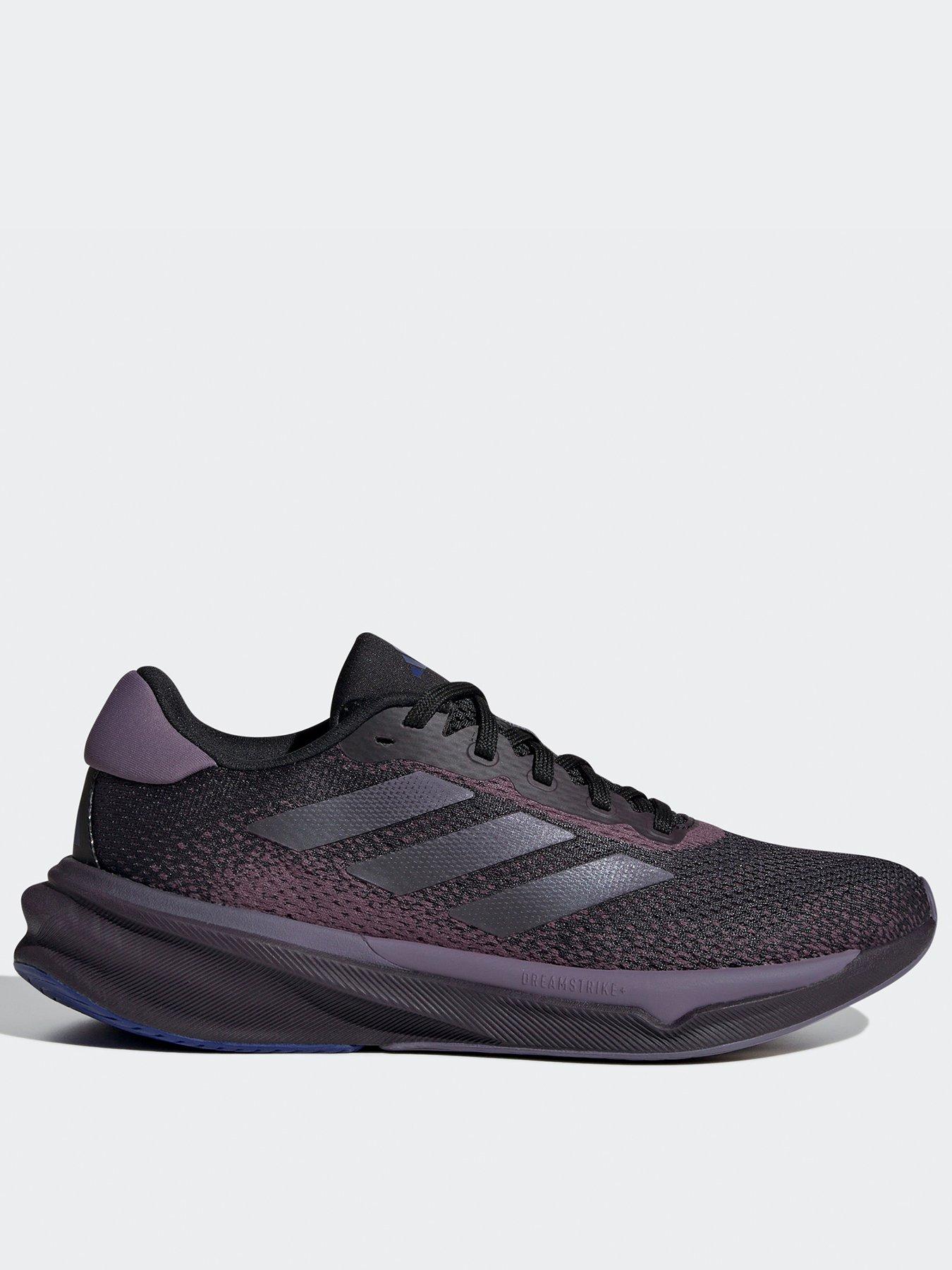 Black adidas trainers female online