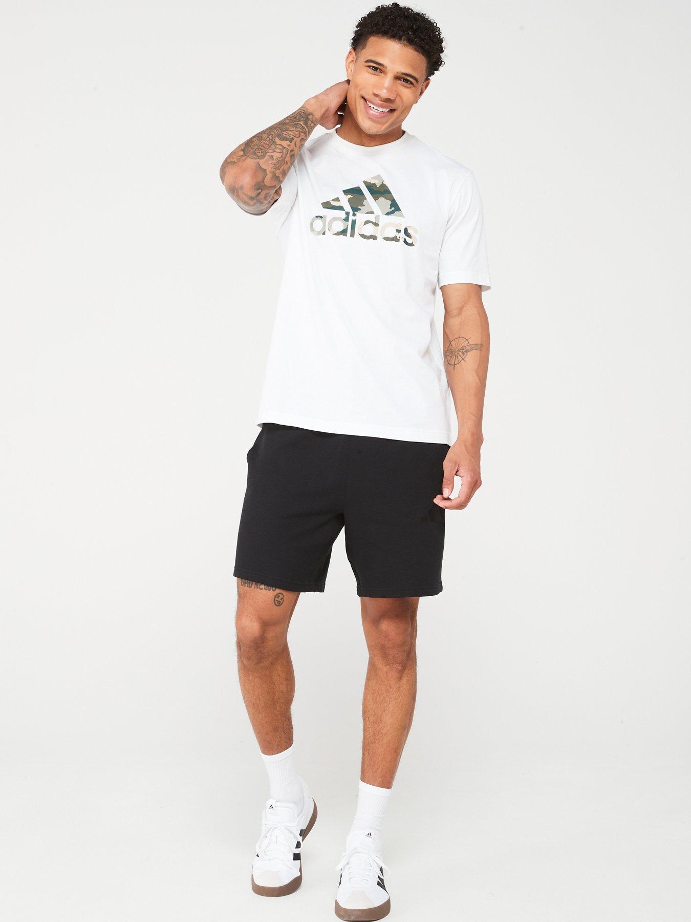 Image 3 of 4 of adidas Sportswear Mens All Season French Terry Short - Black