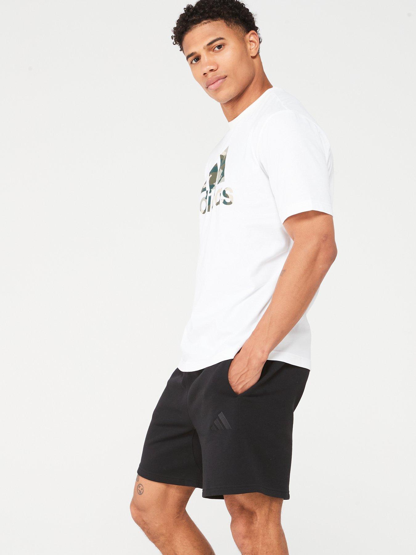 Image 4 of 4 of adidas Sportswear Mens All Season French Terry Short - Black