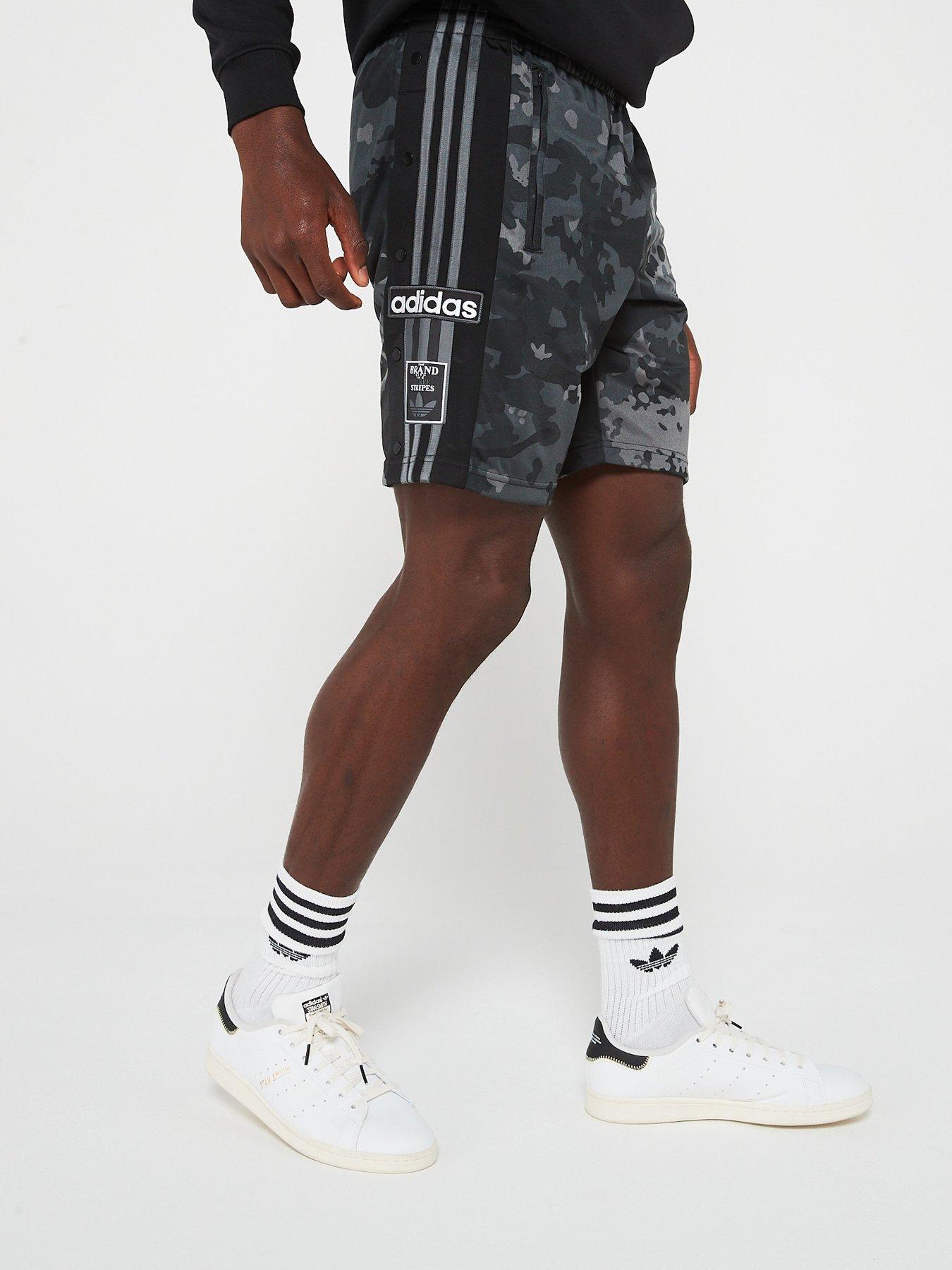 undefined Mens Camo Shorts - Black