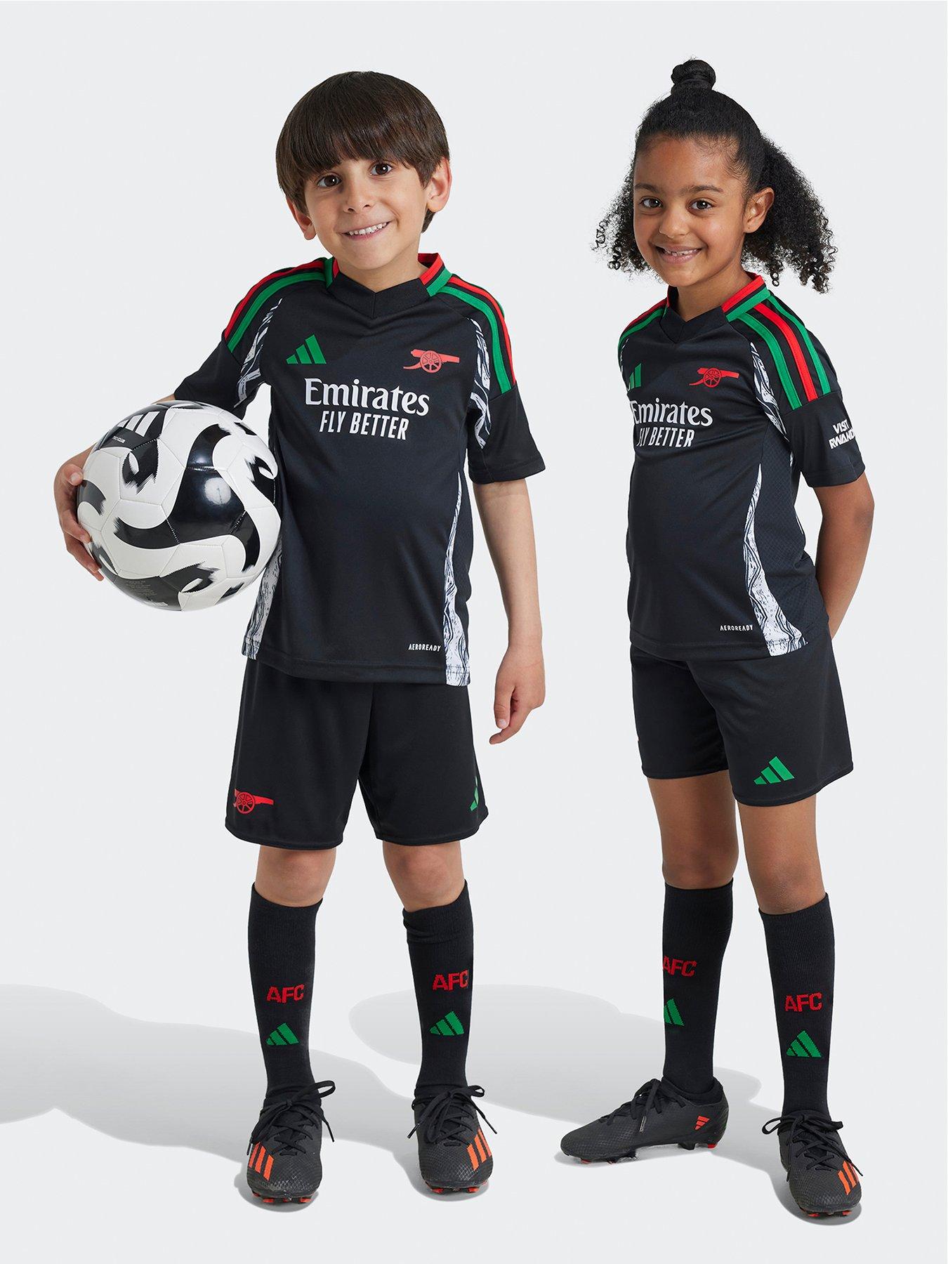 Image 1 of 5 of adidas Arsenal Mini Kit 24/25 Away Full Kit - Black