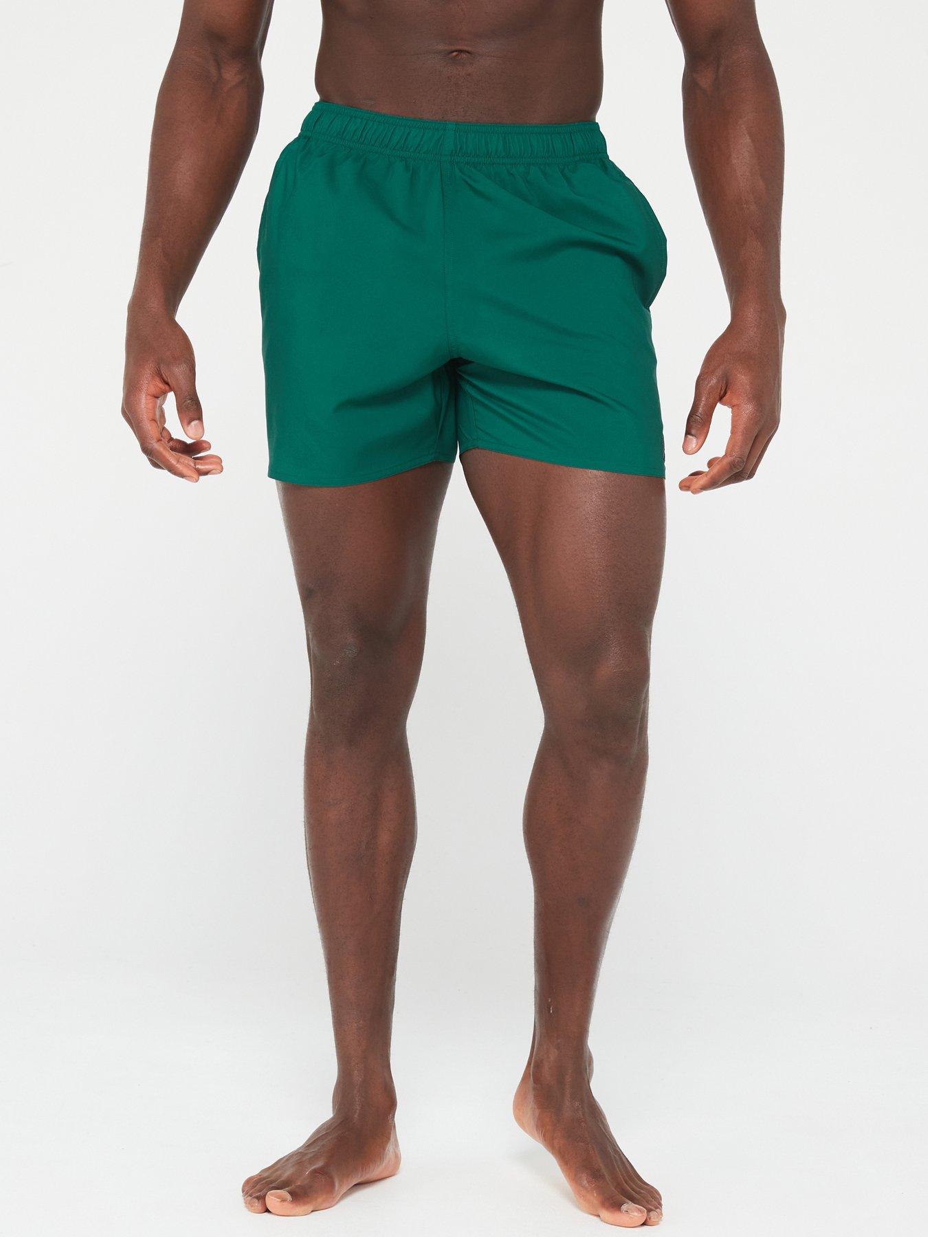 undefined Mens Training Solid Shorts - Green