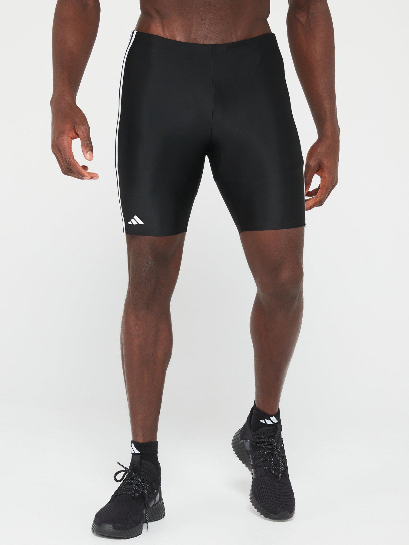 undefined Mens Training 3 Stripe Jammer Shorts - Black/white