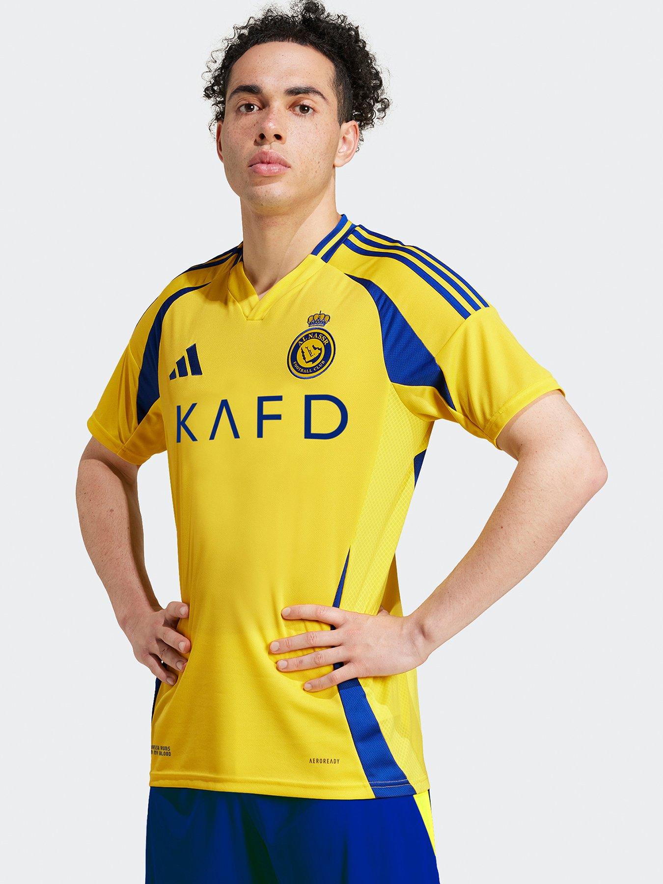 undefined Men's Al-Nassr FC Home Short Sleeved Shirt- Yellow