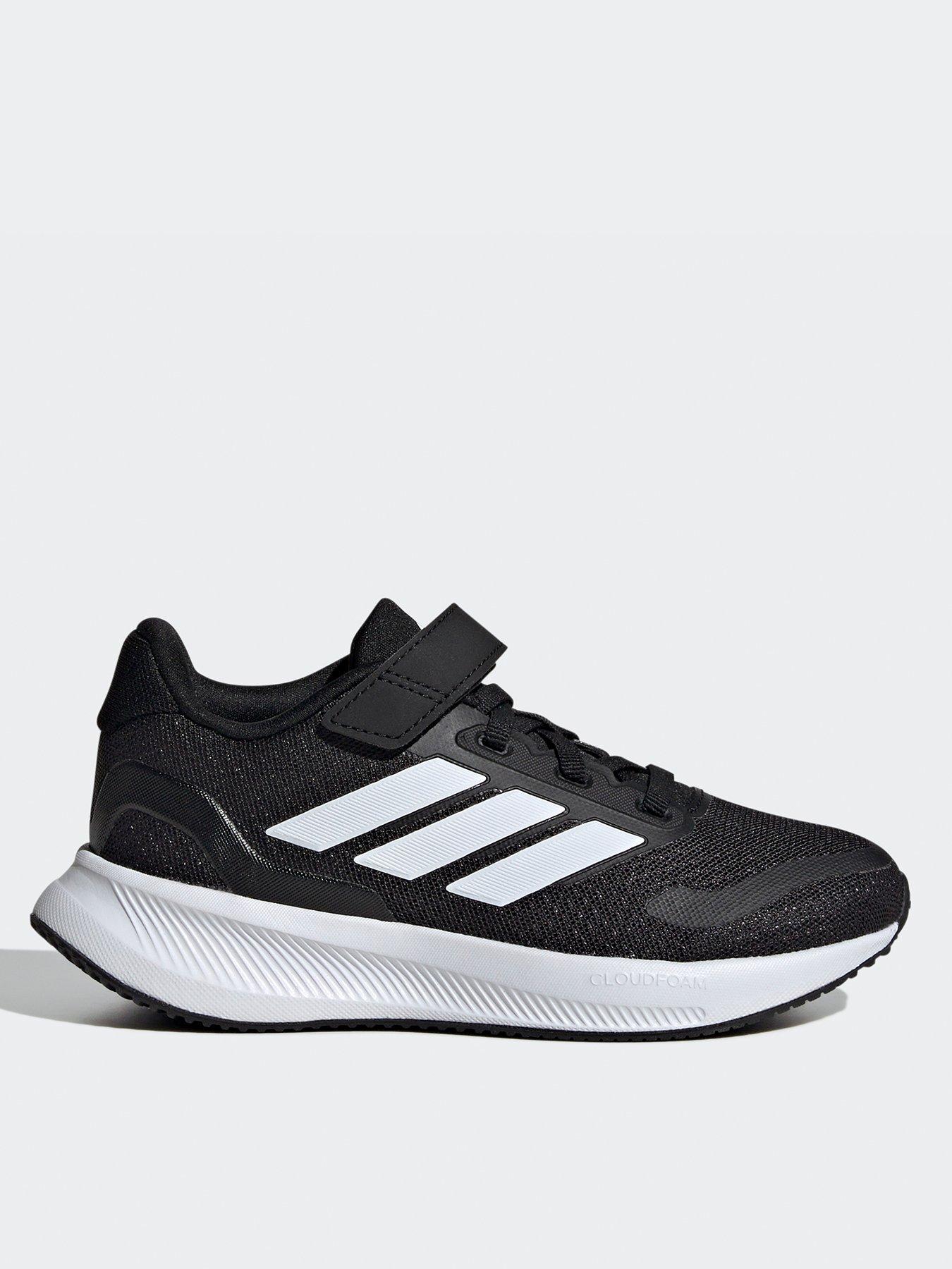 adidas Unisex Kids Running Runfalcon 5 Trainers Black white Very