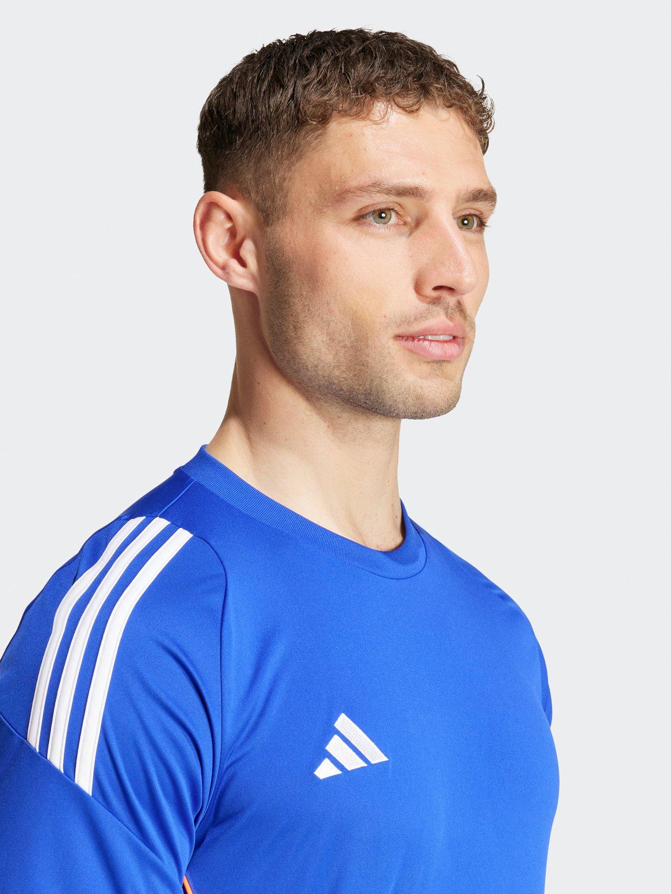 Image 4 of 5 of adidas Mens Tiro 24 Training Jersey -white/blue