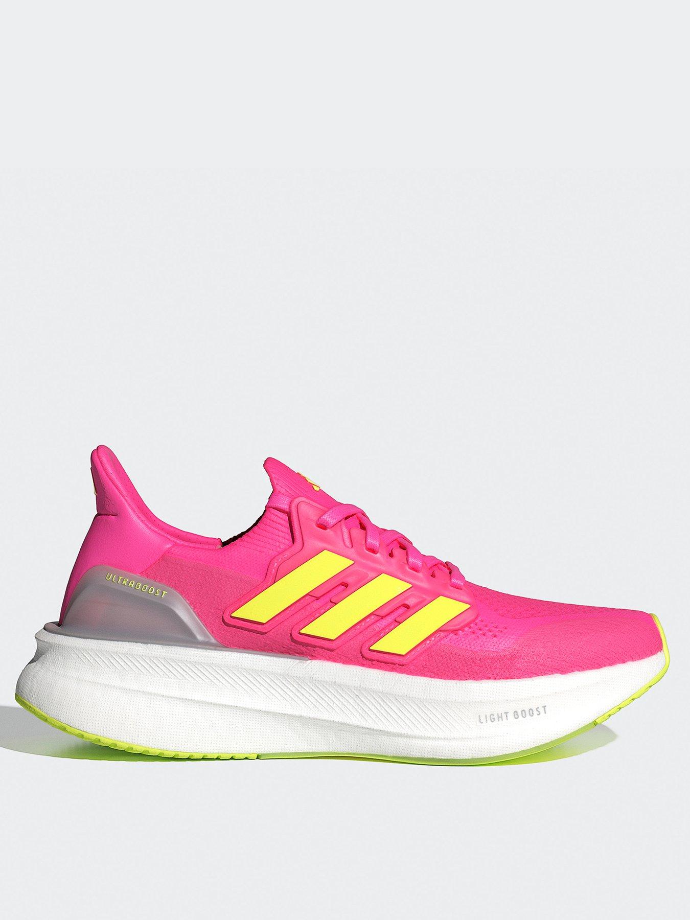 Adidas UltraBoost 2024 Pink & White Lace Up Athletic Shoes Women’s Size 9.5