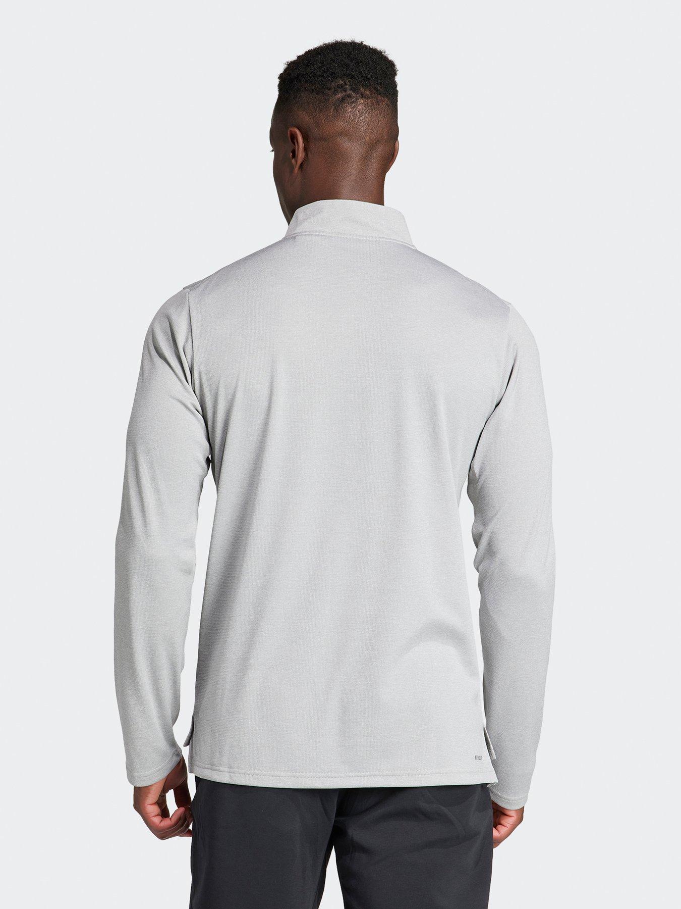 Image 2 of 5 of adidas Mens Train Essentials 1/4 Zip Top - Grey