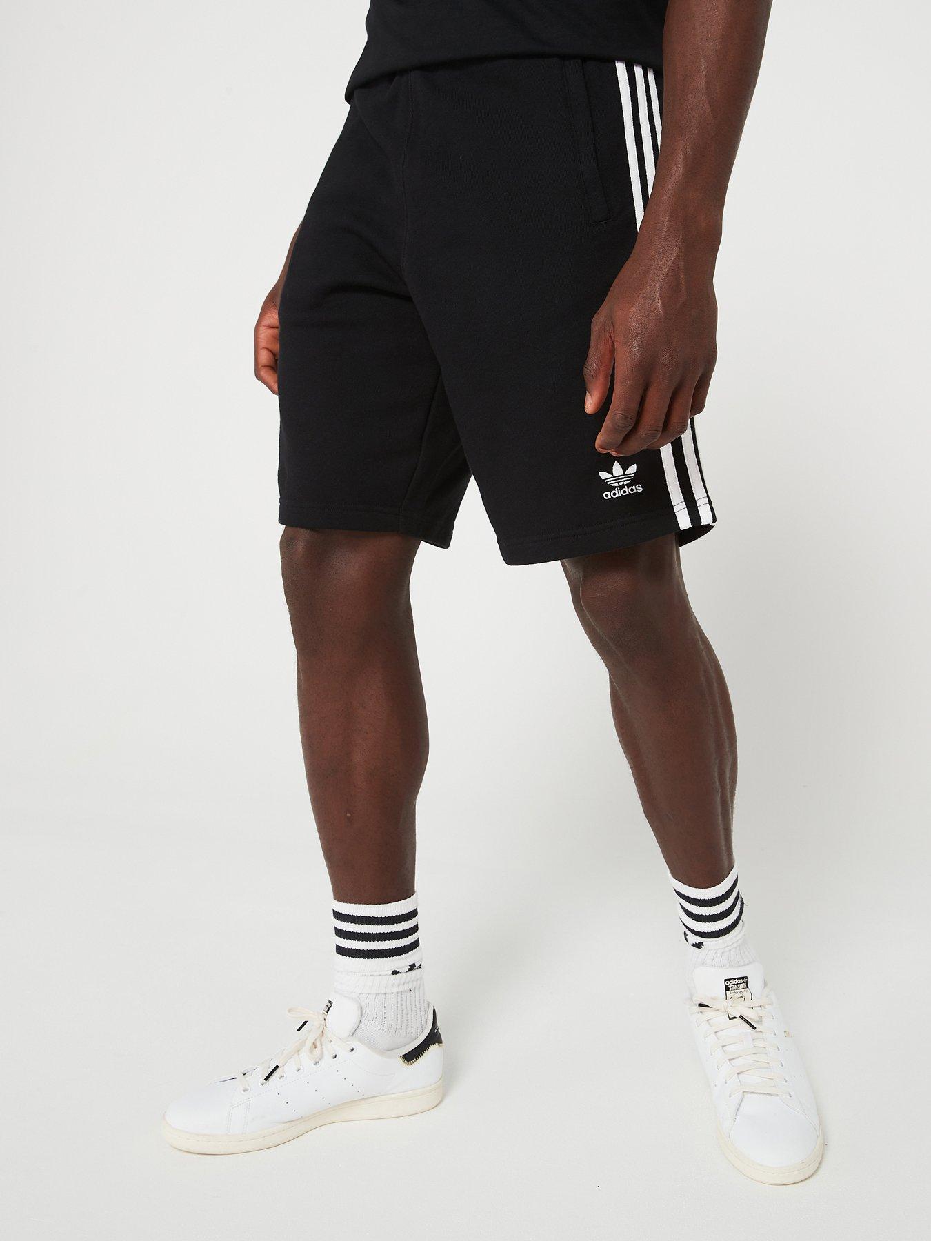 undefined Mens 3-stripes Short - Black