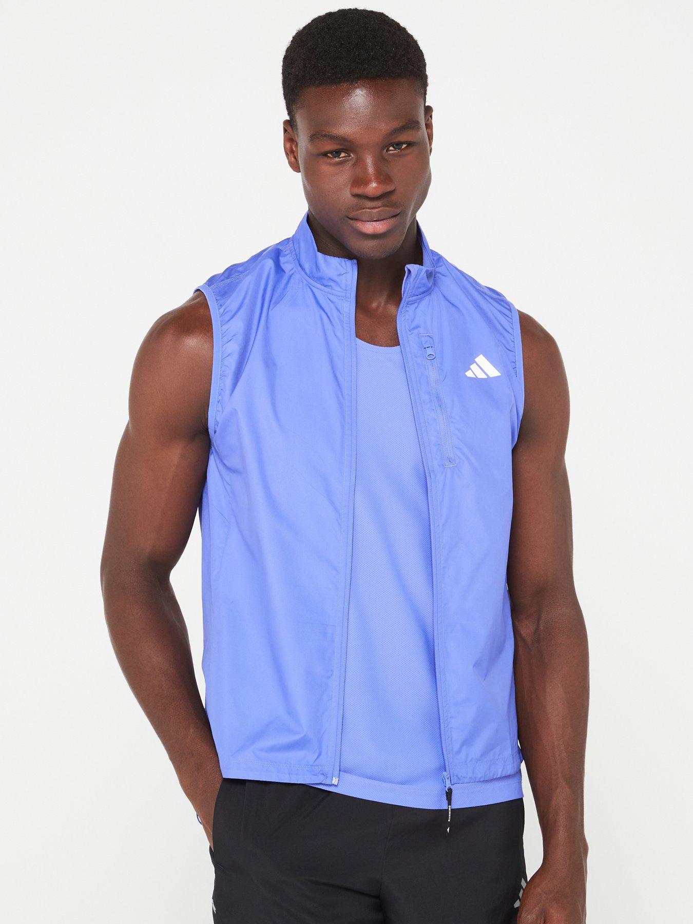 adidas Mens Running Own The Run Vest Blue Very