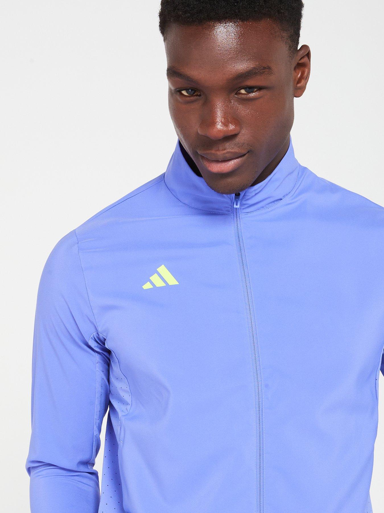 Blue adidas jacket mens deals