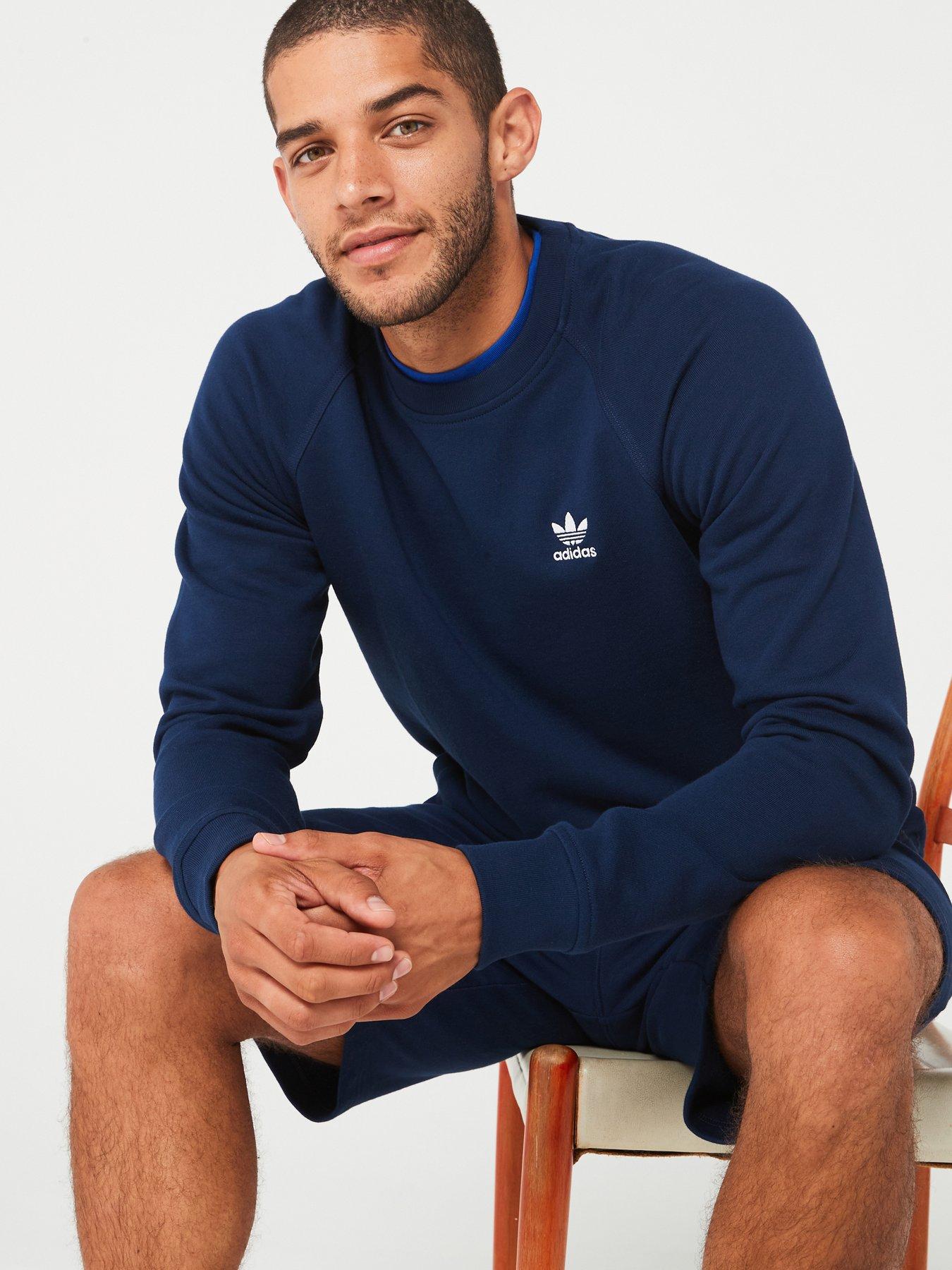 undefined Mens Essentials Crew - Navy