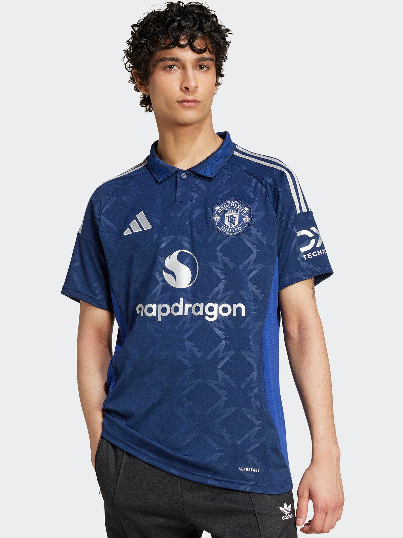 adidas Manchester United Mens 24/25 Away Stadium Replica Shirt -navy