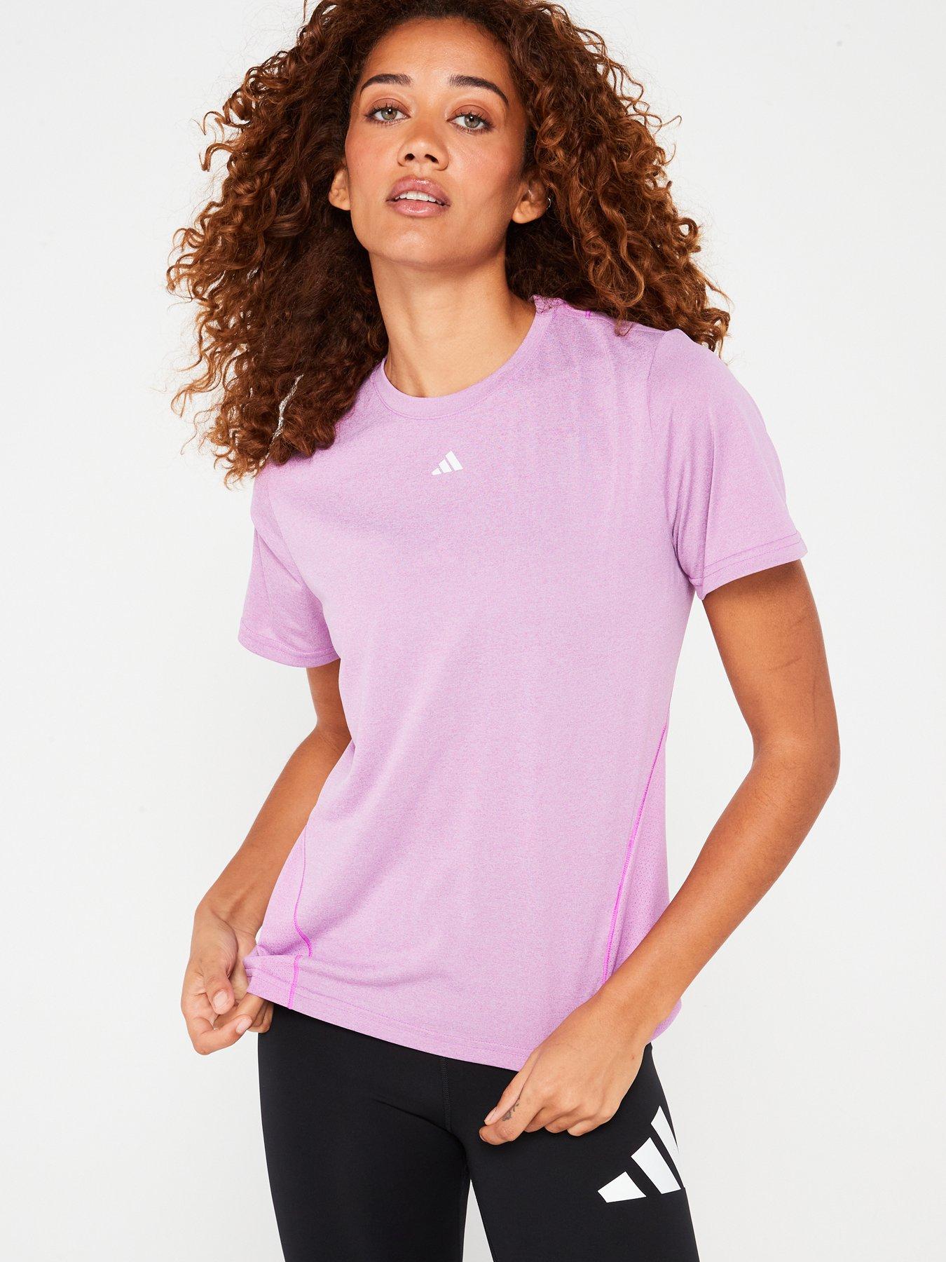 adidas Womens Training Designed 4 Training T-shirt - Purple | Very.co.uk