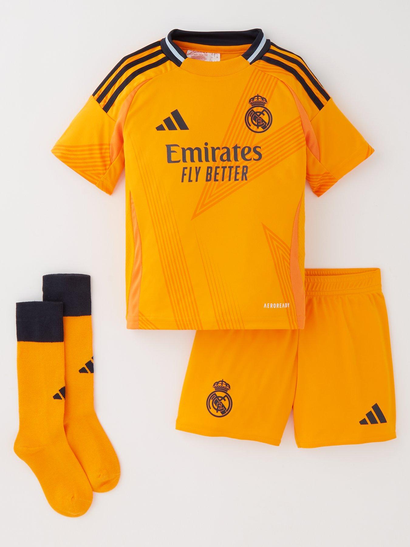 Adidas Real Madrid Mini Kit 24/25 Away Full Kit - Orange