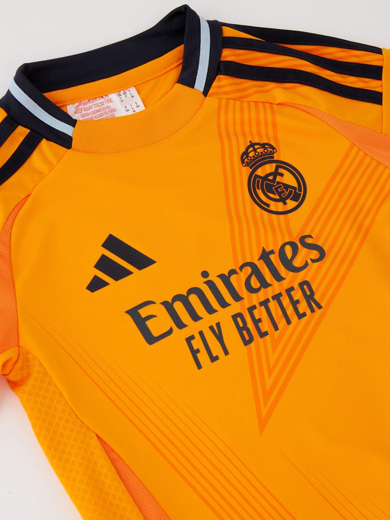 adidas Real Madrid Mini Kit 24 25 Away Full Kit Orange Very