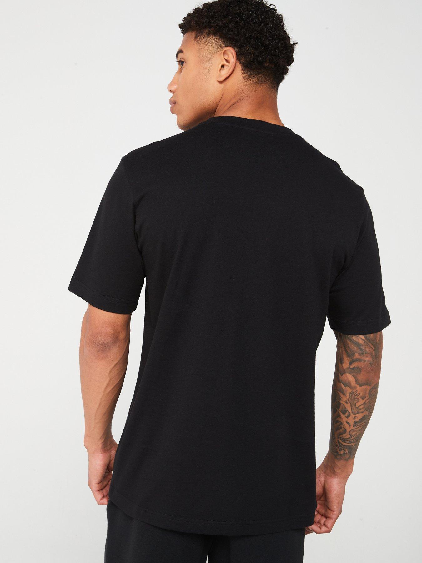 adidas Sportswear Mens Camo Badge Of Sport Tee - Black | Very.co.uk