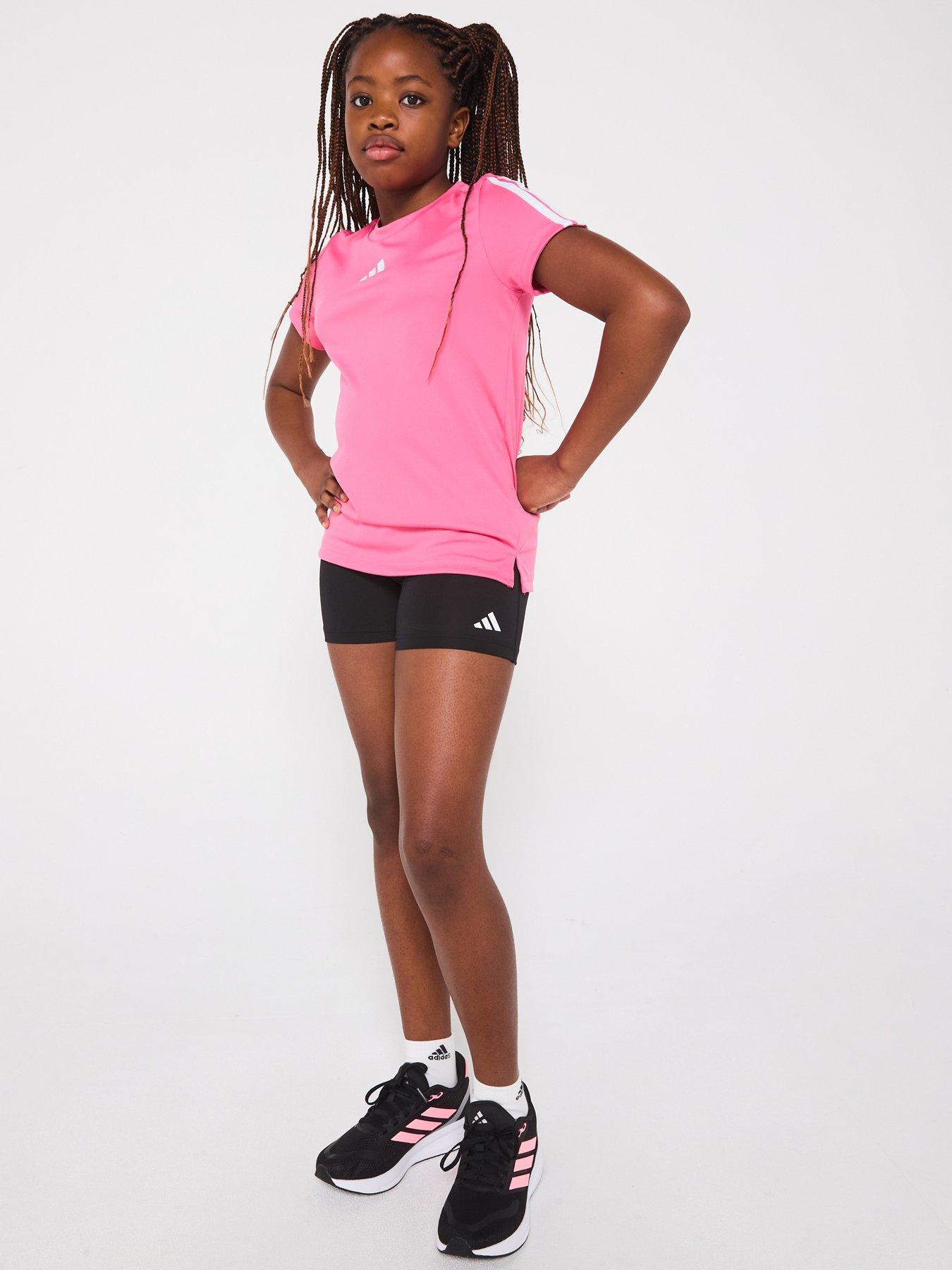 Image 1 of 5 of adidas Junior Girls Training Tech Fit Short Tights - Black