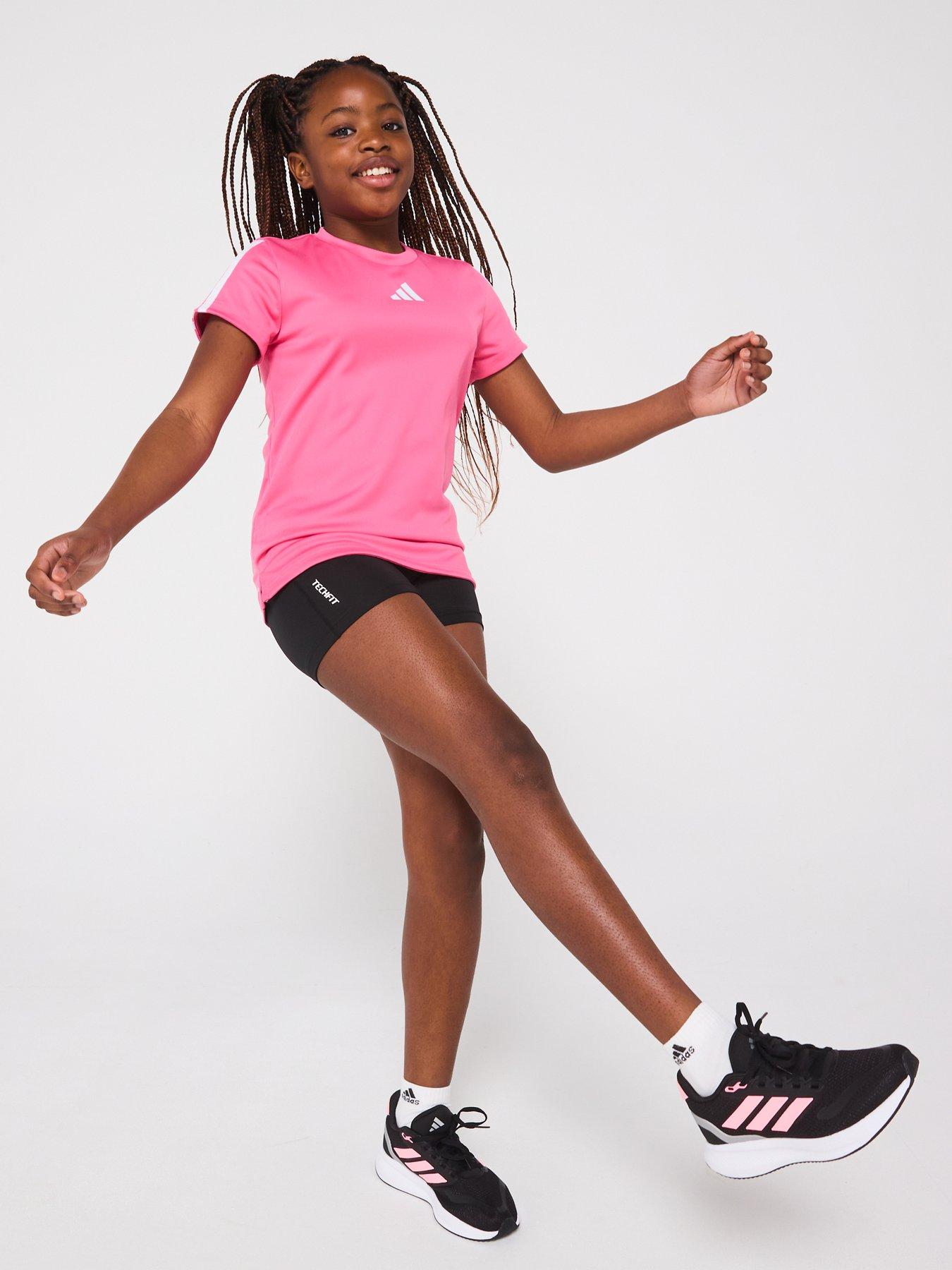 Image 3 of 5 of adidas Junior Girls Training Tech Fit Short Tights - Black