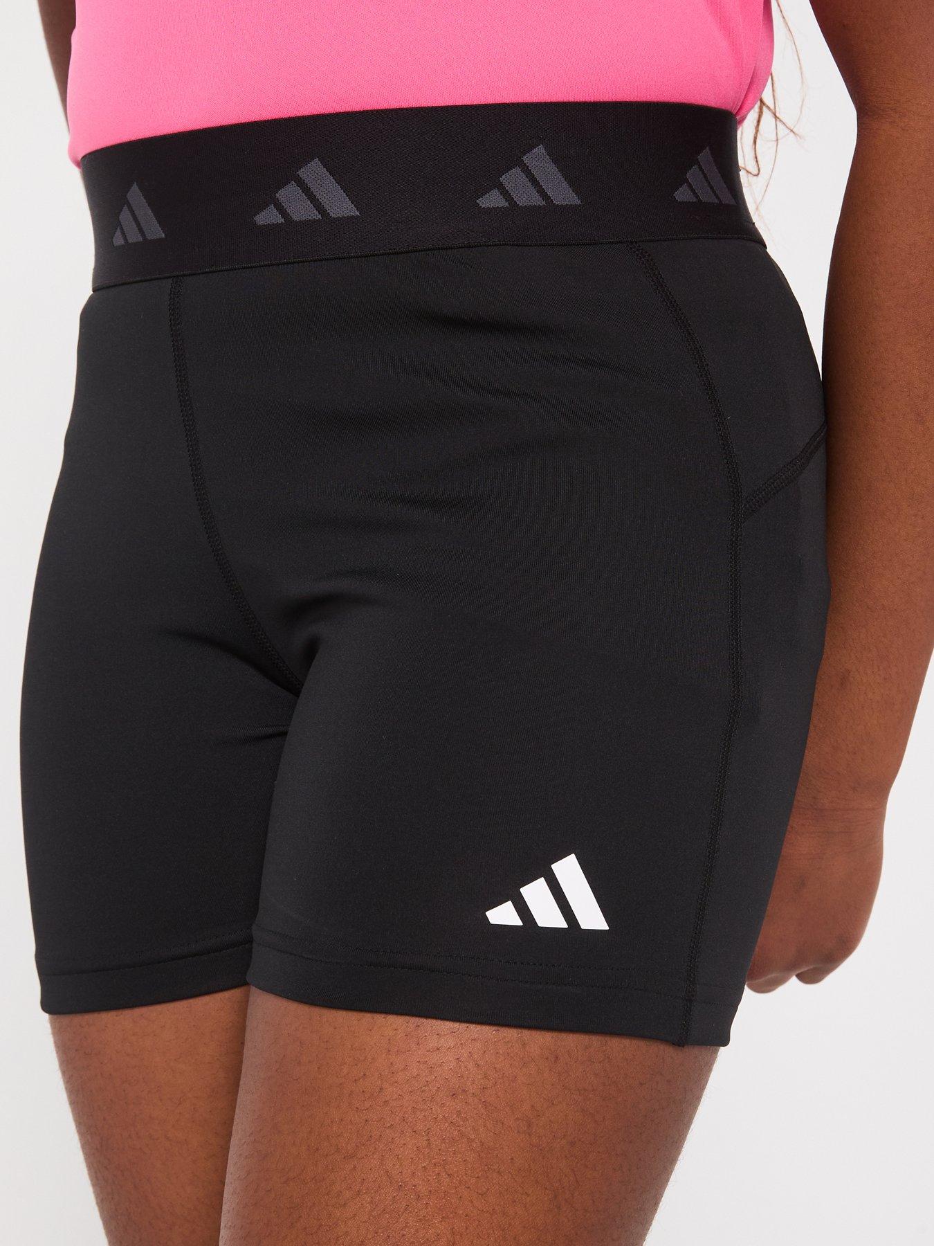 Image 4 of 5 of adidas Junior Girls Training Tech Fit Short Tights - Black