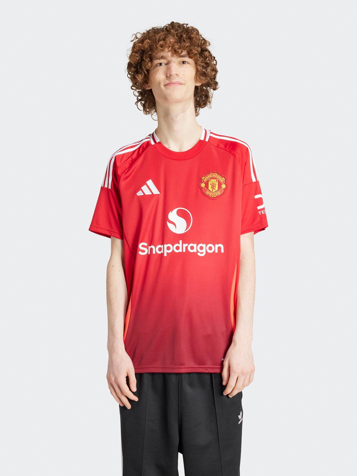 undefined Manchester United Mens 24/25 Home Stadium Replica Shirt - Red
