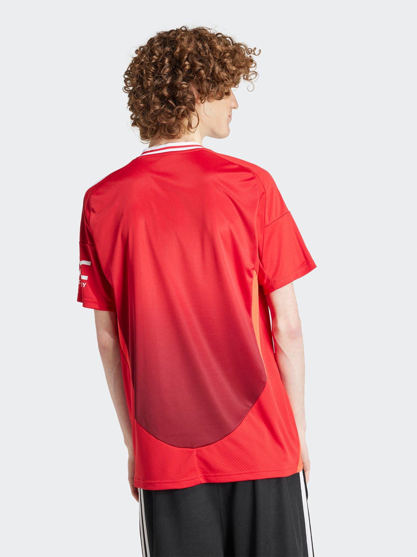 Image 2 of 6 of adidas Manchester United Mens 24/25 Home Stadium Replica Shirt - Red