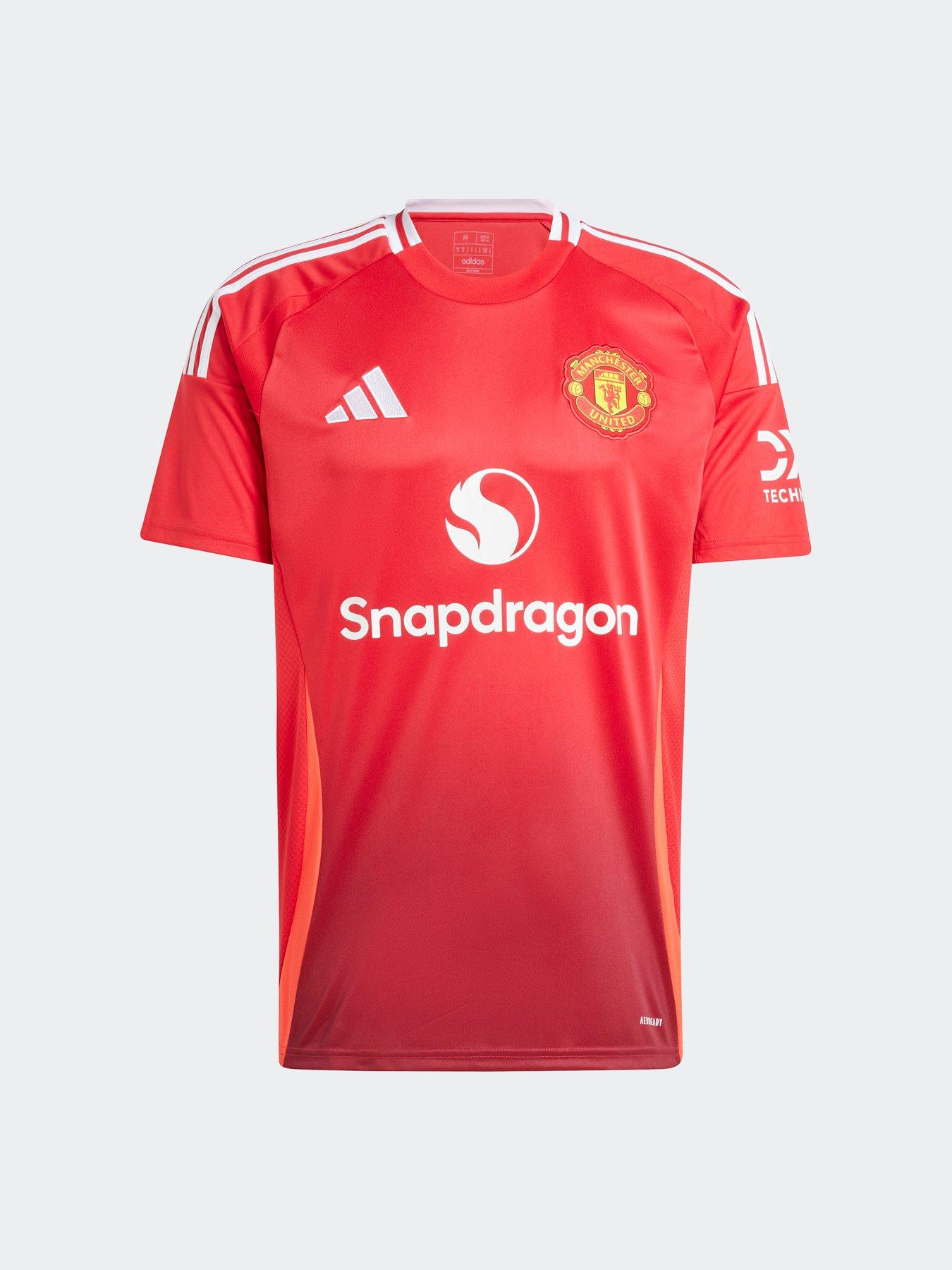 Image 6 of 6 of adidas Manchester United Mens 24/25 Home Stadium Replica Shirt - Red