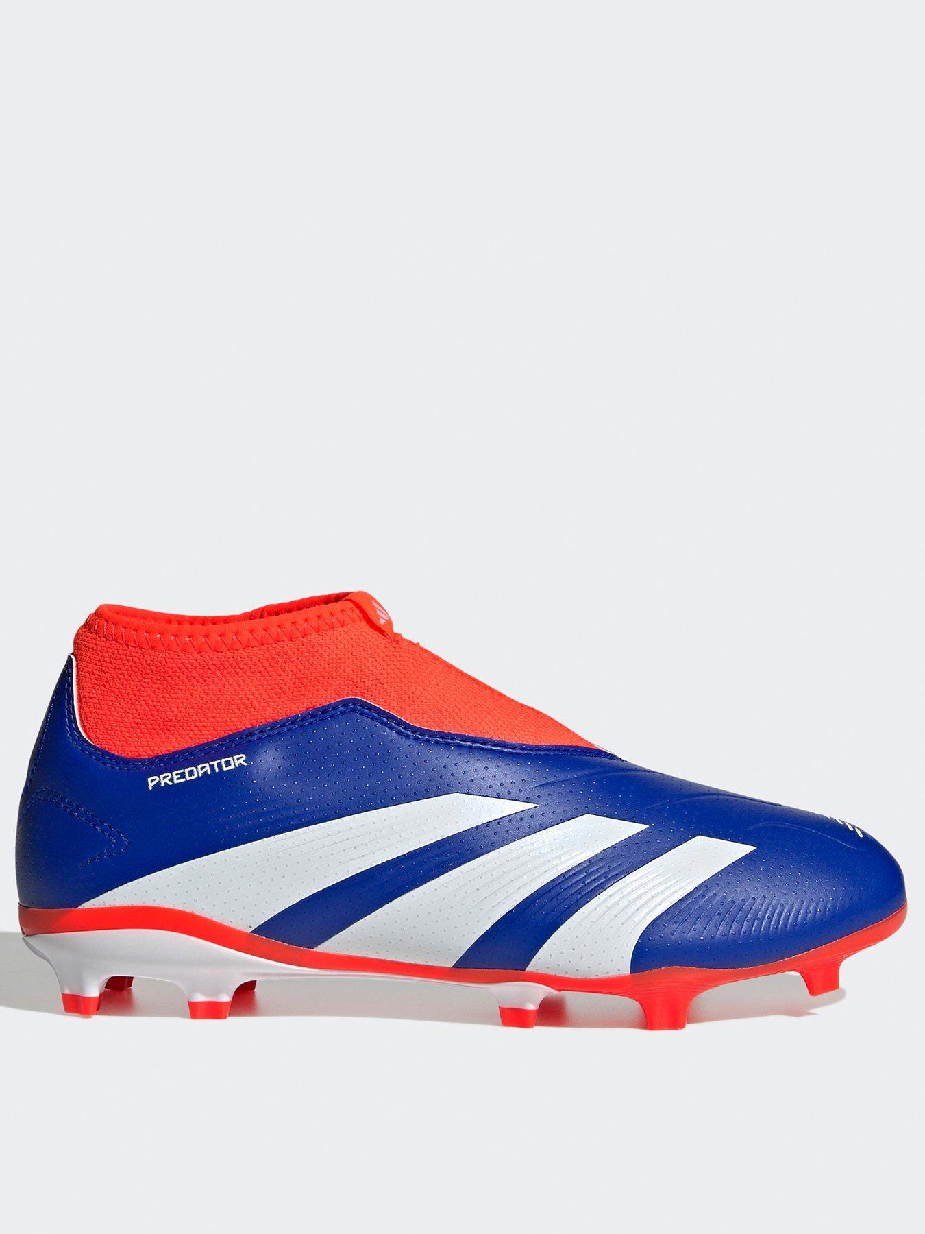 undefined Junior Predator League Laceless Firm Ground Football Boot - Blue